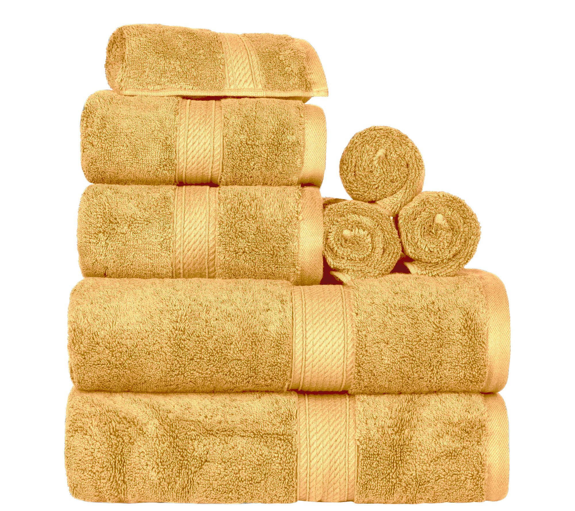 Superior Madison Egyptian Cotton Pile Plush 8-Ppiece Towel Set