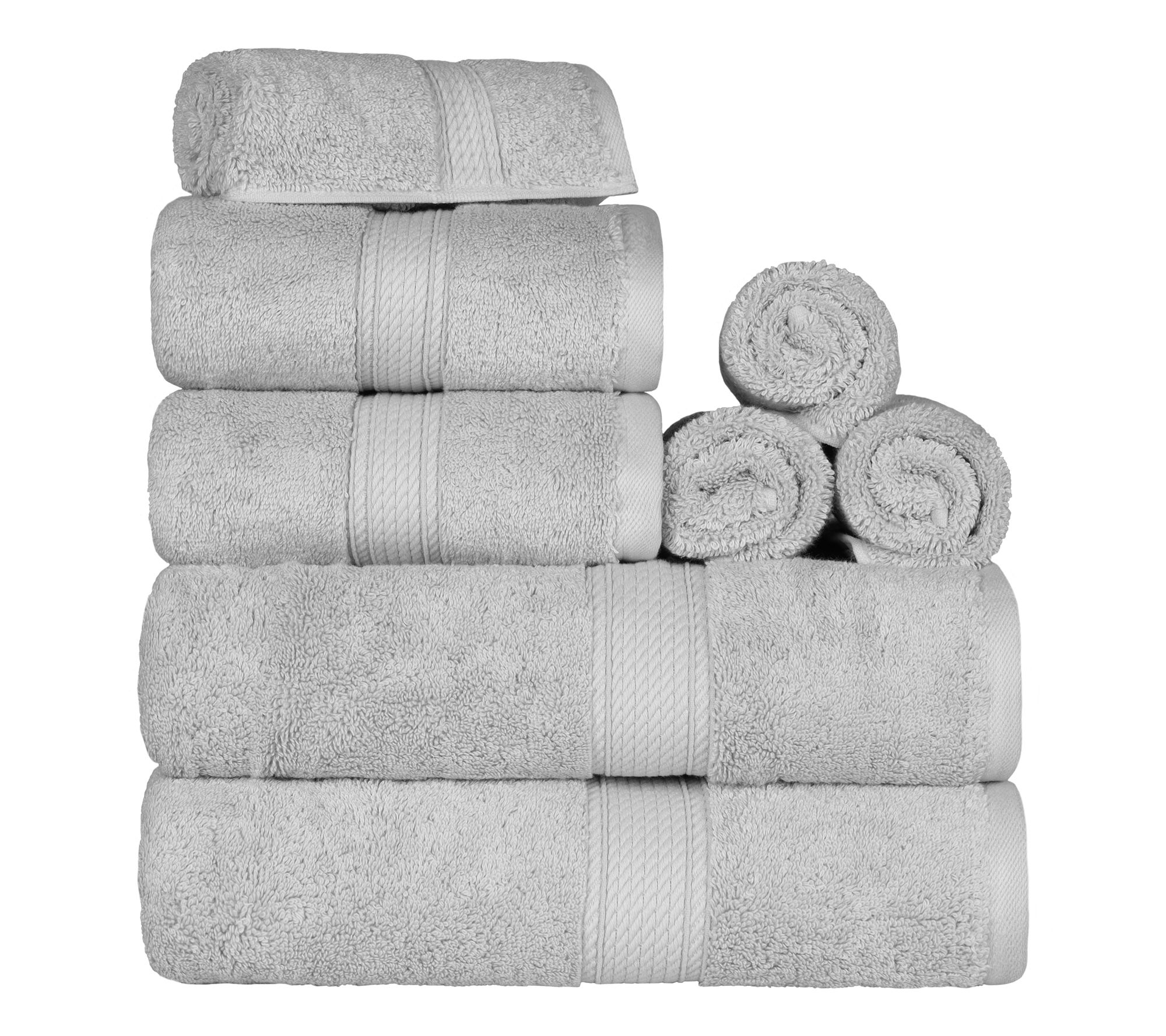 Superior Madison Egyptian Cotton Pile Plush 8-Ppiece Towel Set