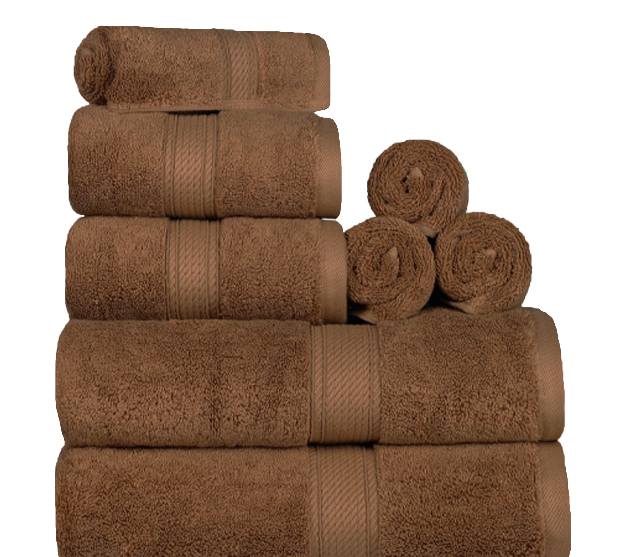 Superior Madison Egyptian Cotton Pile Plush 8-Ppiece Towel Set