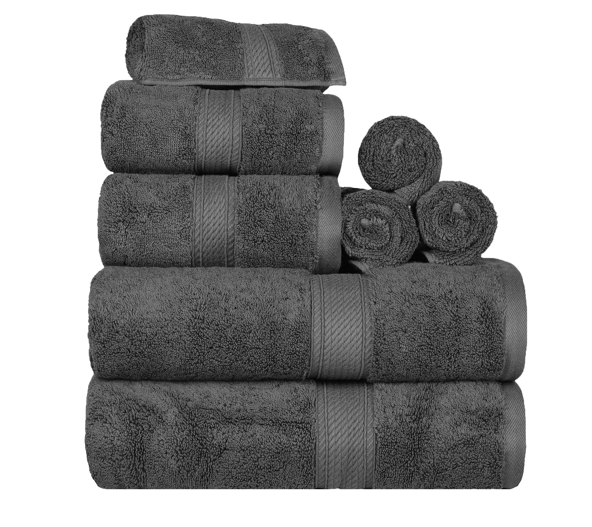 Superior Madison Egyptian Cotton Pile Plush 8-Ppiece Towel Set