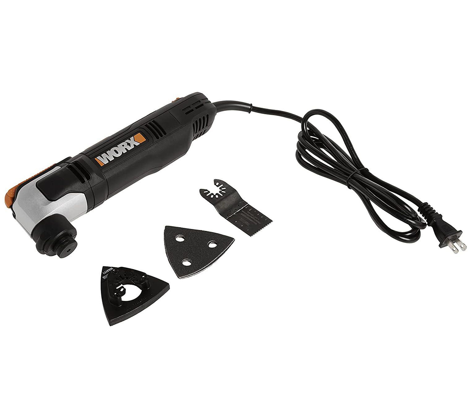 WX686L WORX 2.5A Oscillating Multi Tool with Cl ip in Wrench QVC