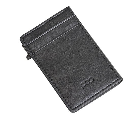Pop Up Card Holder Genuine Leather Wallet