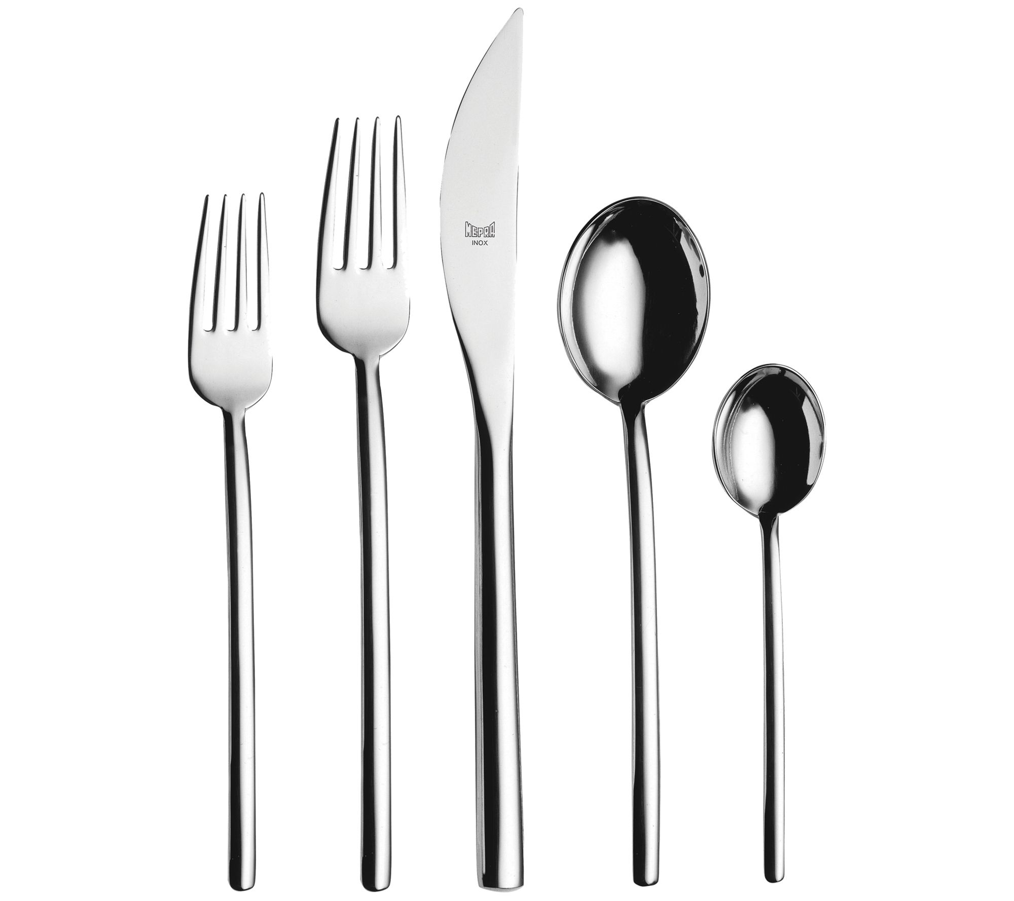 20-Piece Essence Brushed Black Flatware Set