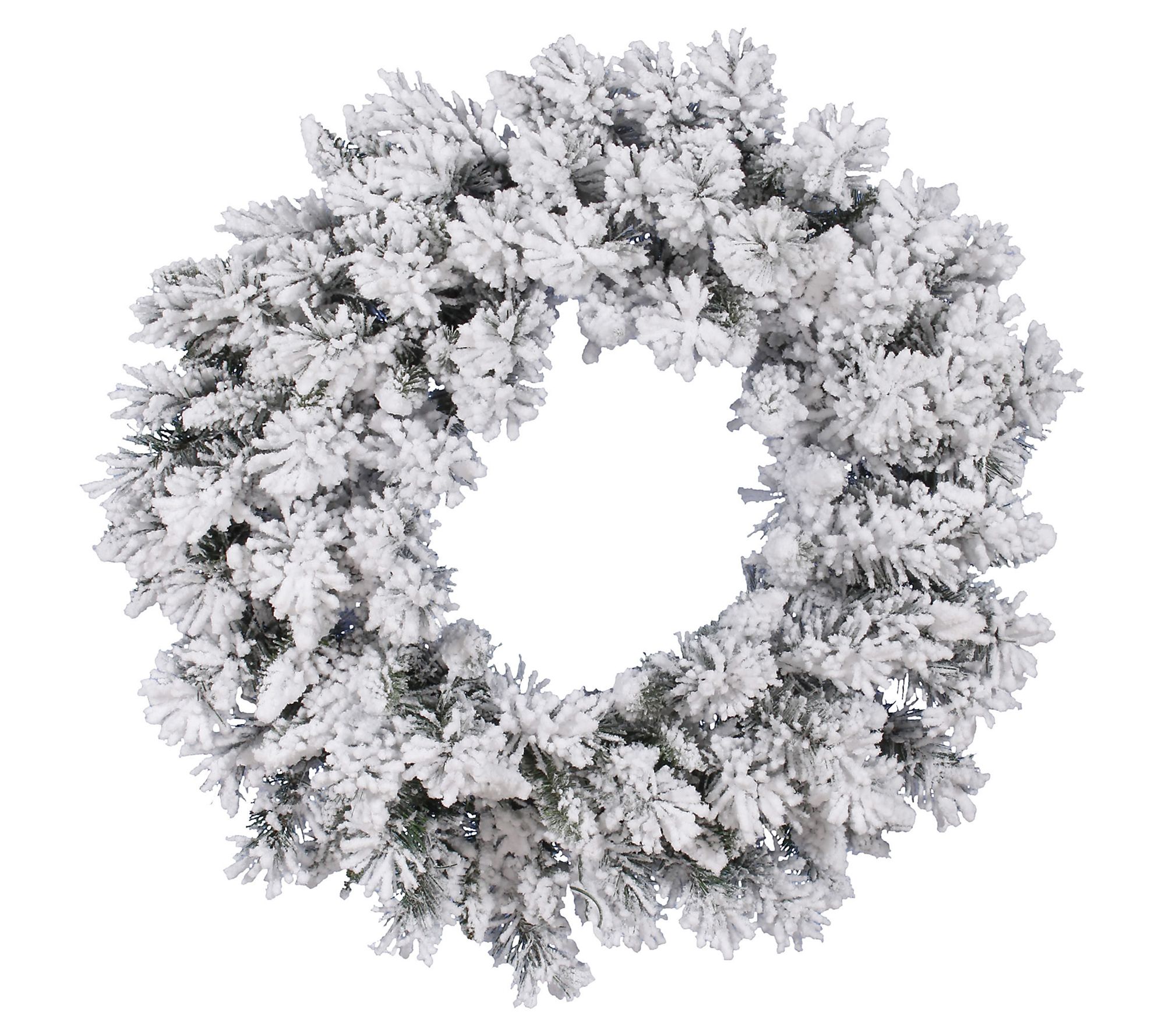 30" Flocked Snow Ridge Wreath by Vickerman
