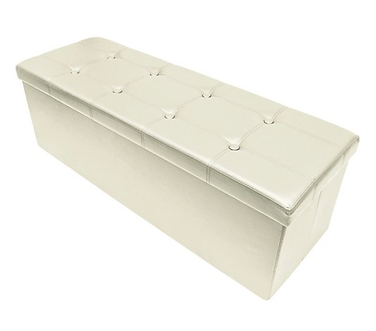 Sorbus Storage Bench Chest Ottoman w/Cover - Faux Leather Lrg