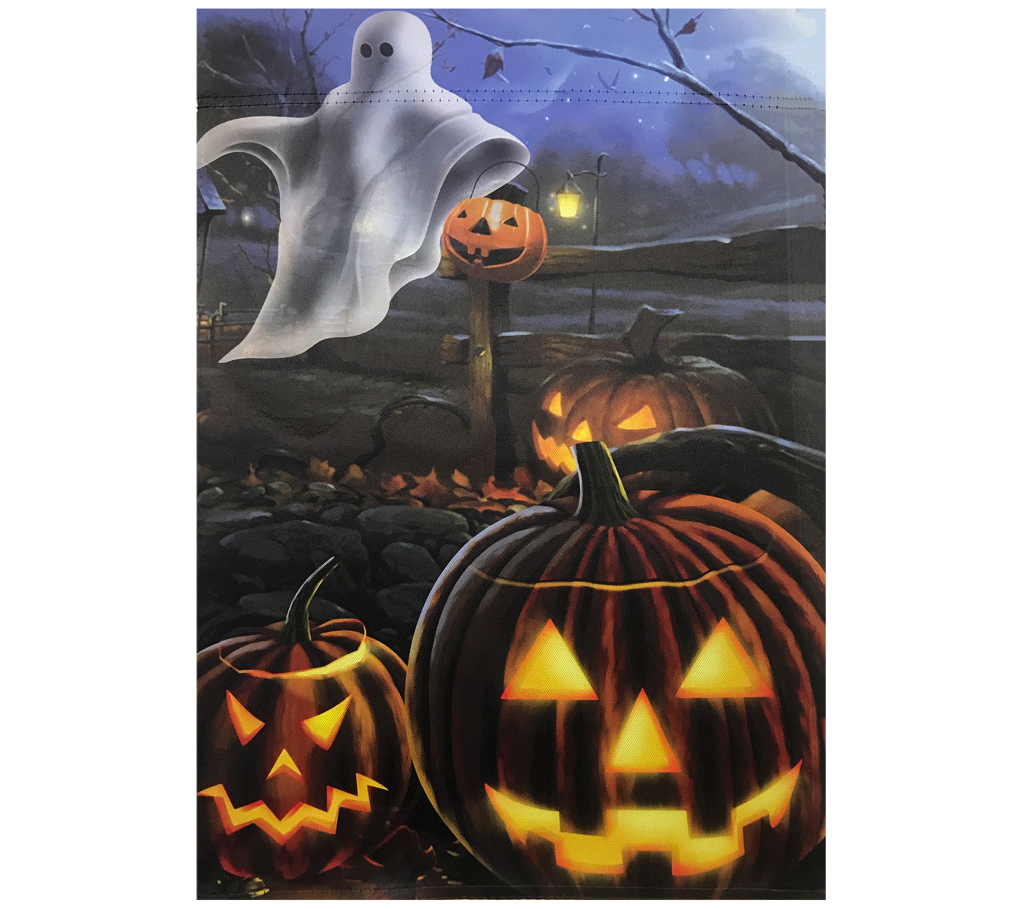 Northlight Pump kins & Ghost Sp ooky Flag 12.5" x 18"
