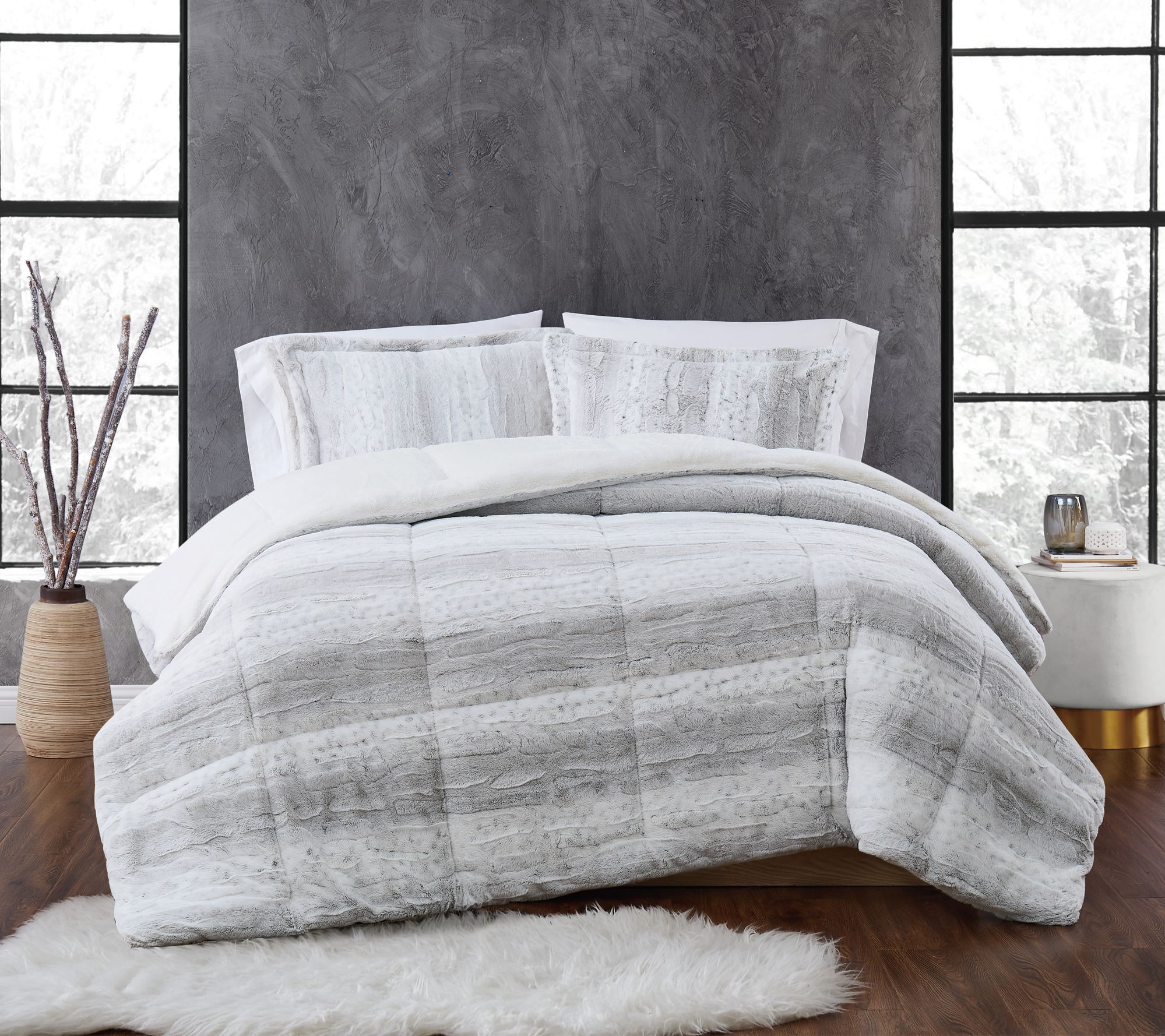 Christian Siriano Snow Leopard Twin Comforter