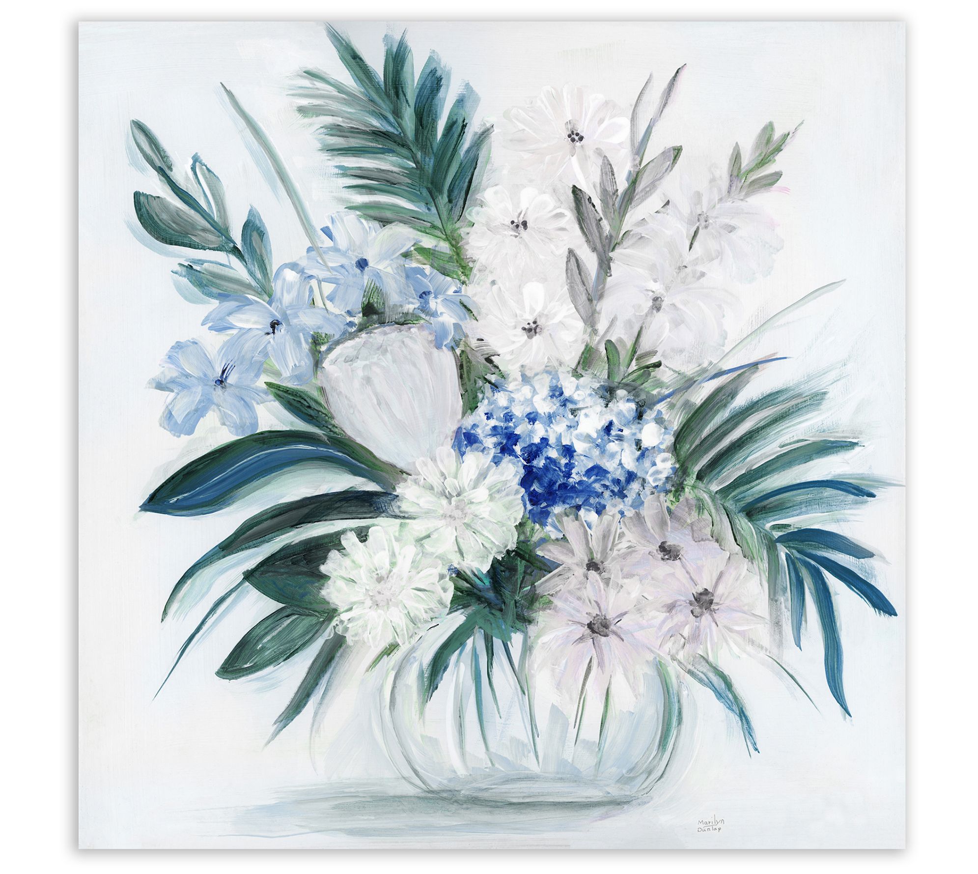 Courtside Market Blue Tropicana I 24x24 CanvasWall Art