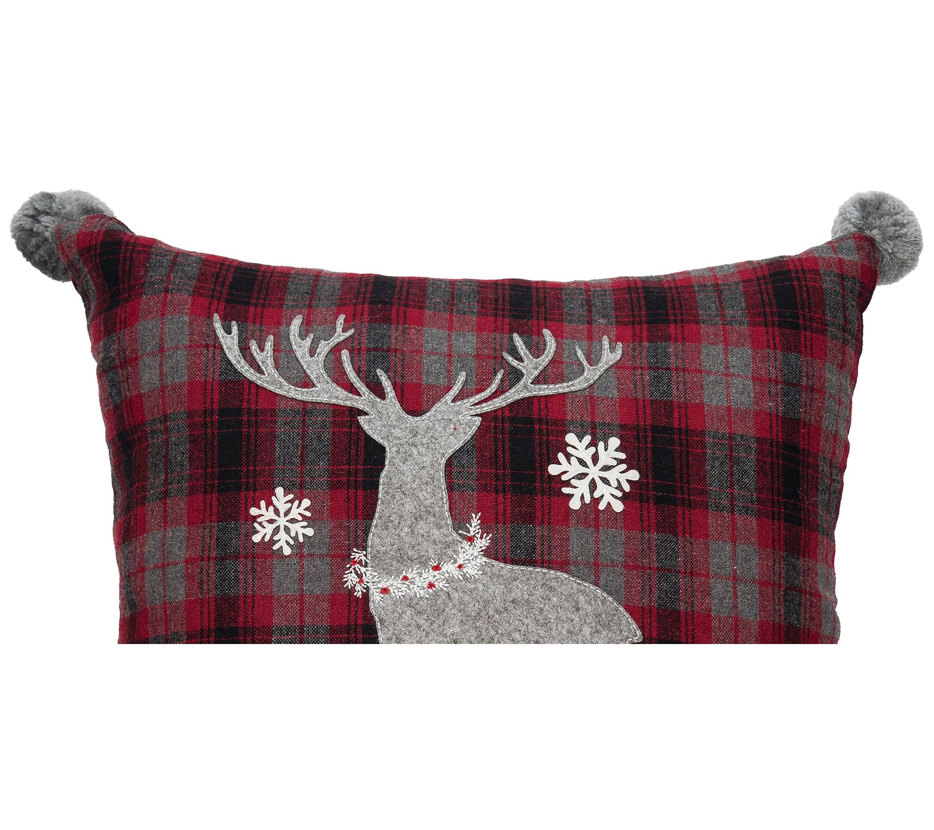 C&F Home Plaid Christmas Tree Applique Throw Pillow