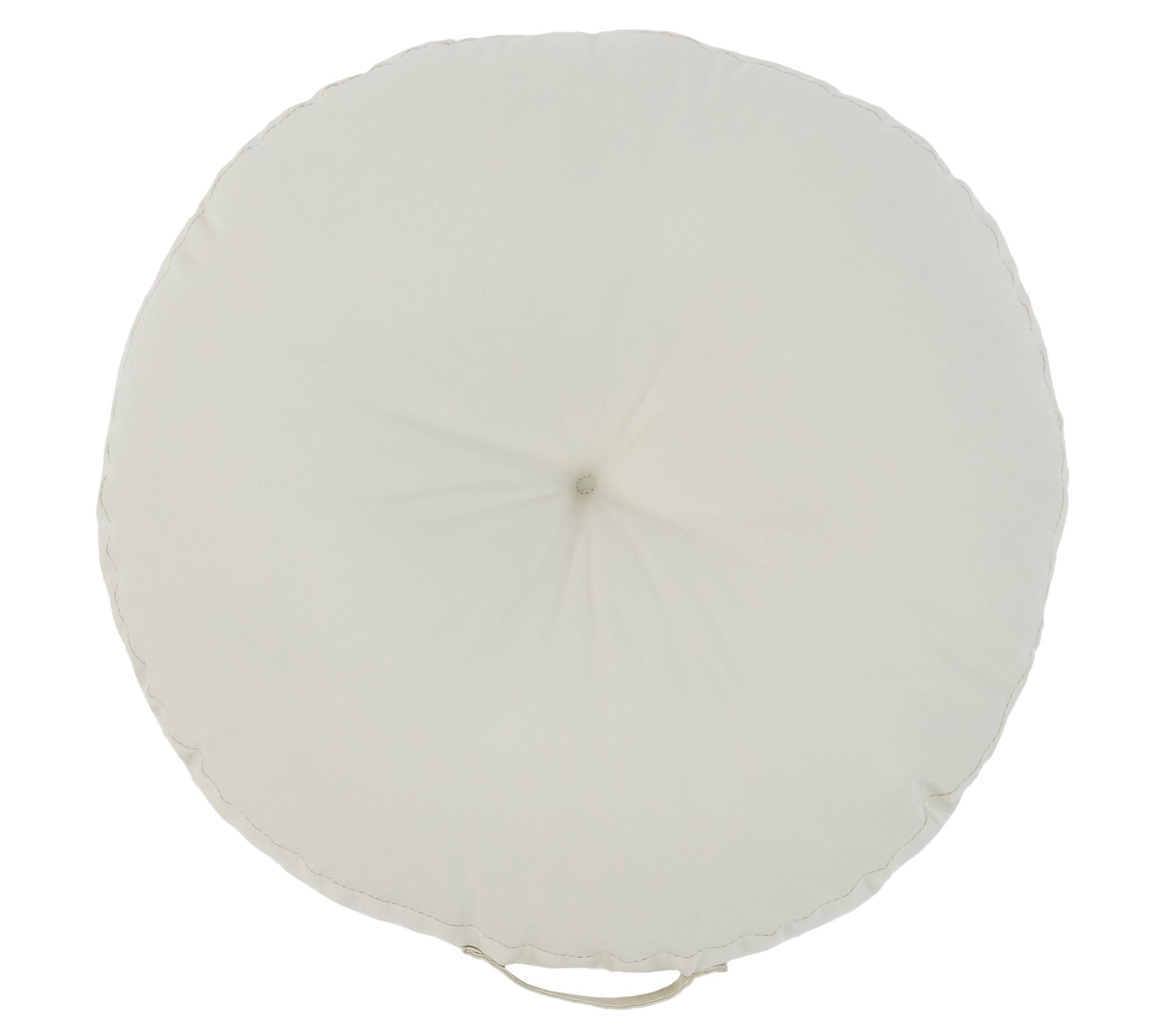 Sorra Home 24" Circle Sunbrell a Floor Pillow with Handle