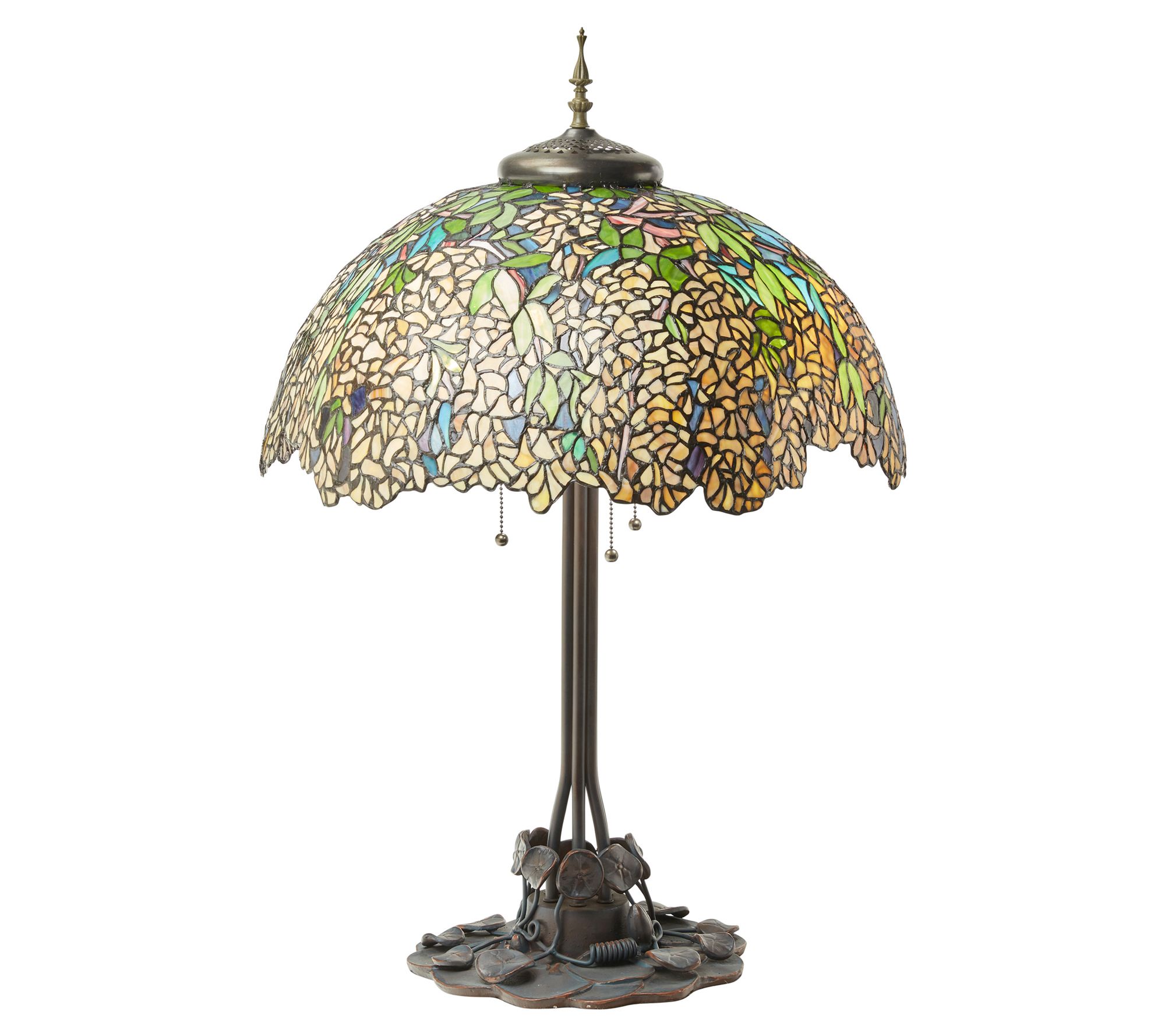 River of Goods 31.75"H Tiffany-Style Stained Glass Table Lamp