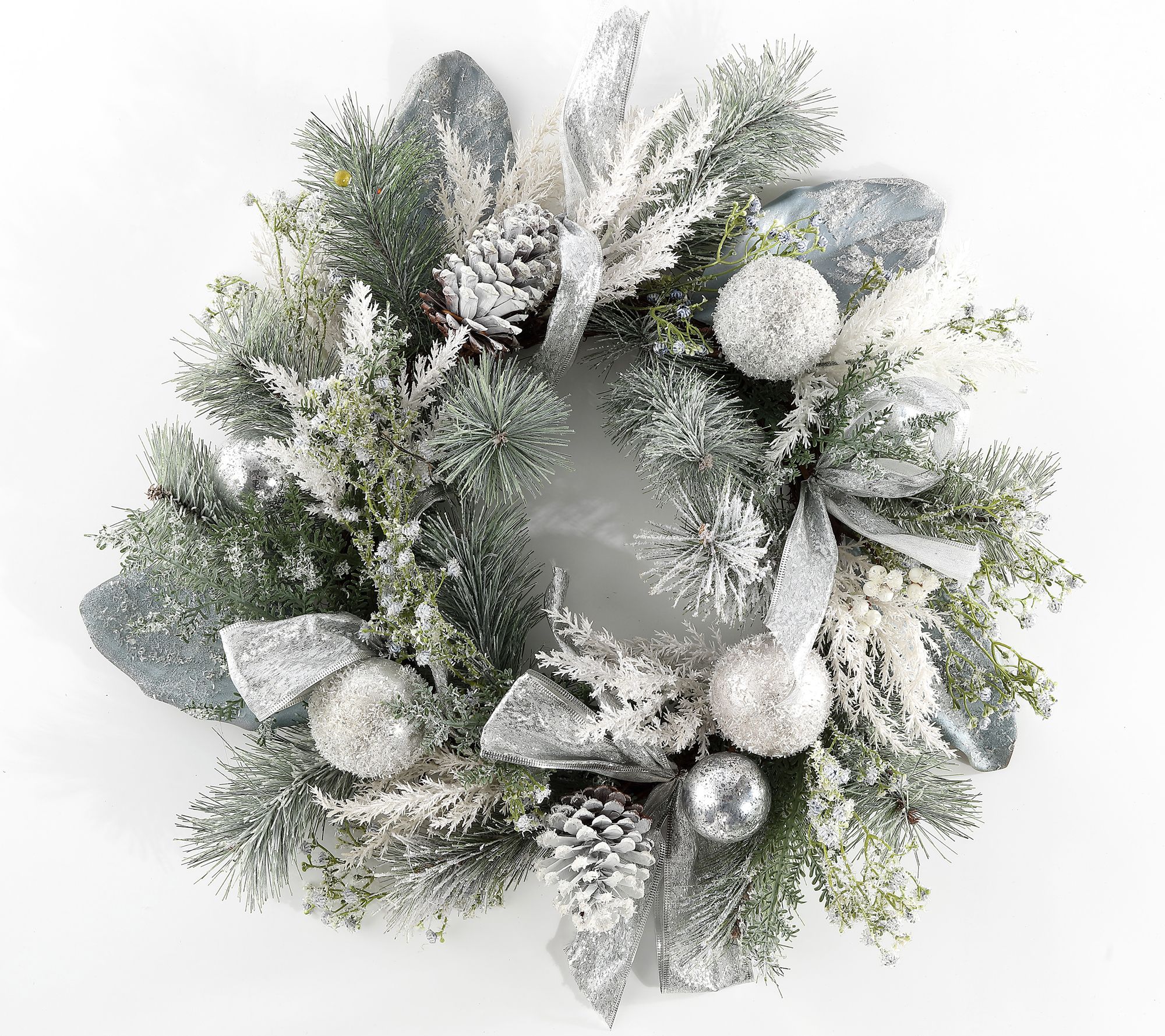 Safavieh Faux 26" Frosted Pine Wreath