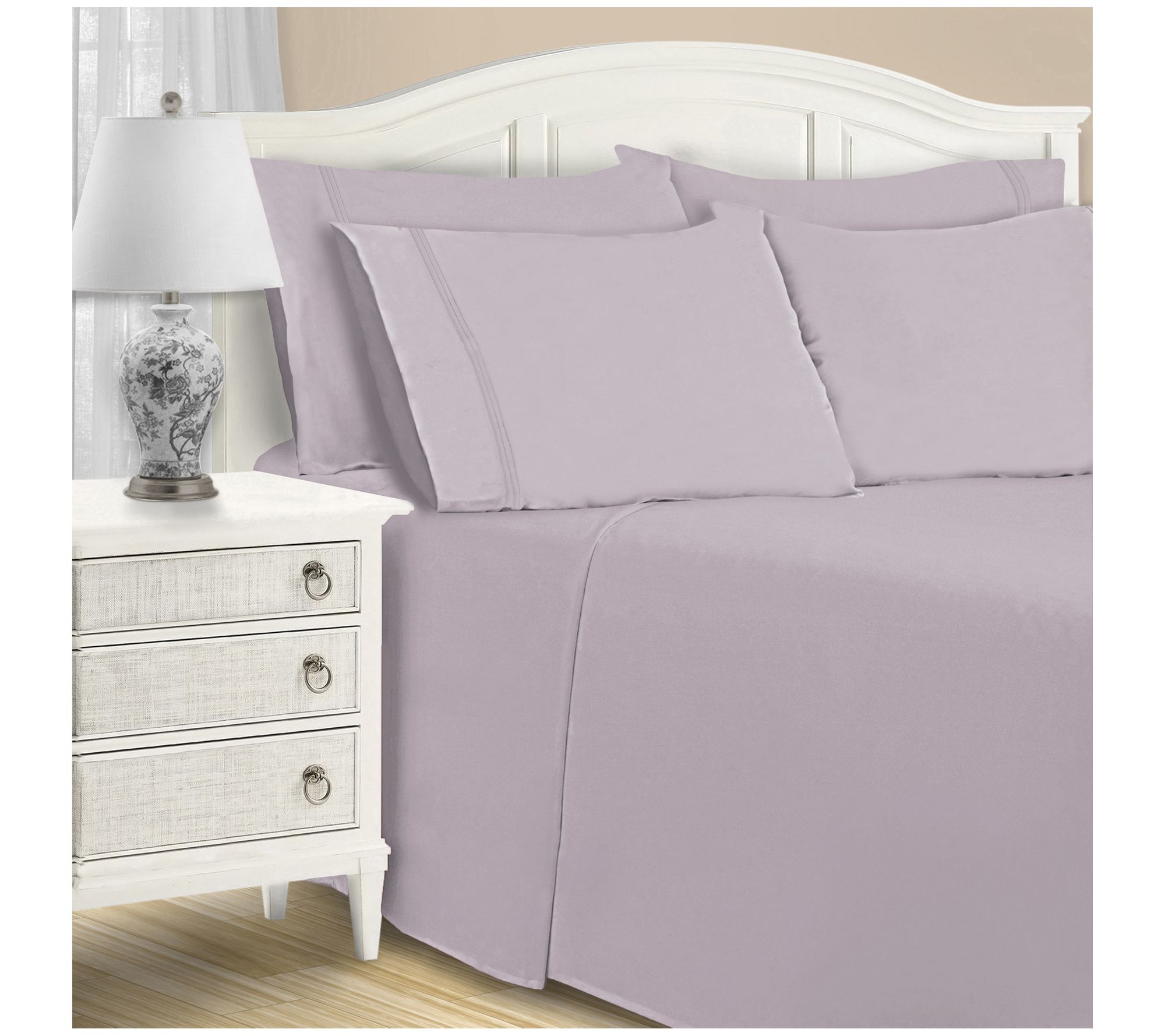 Superior 1500TC Cotton Blend Deep Pocket 6-PC S heet Set, Quee