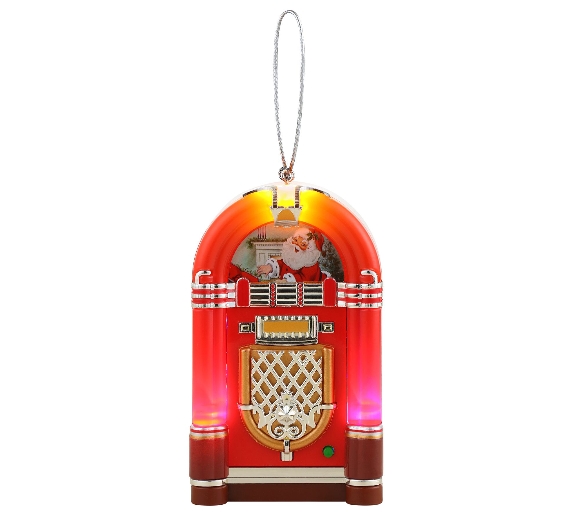 Mr. Christmas 4.7" Retro Jukebox Ornament - Red