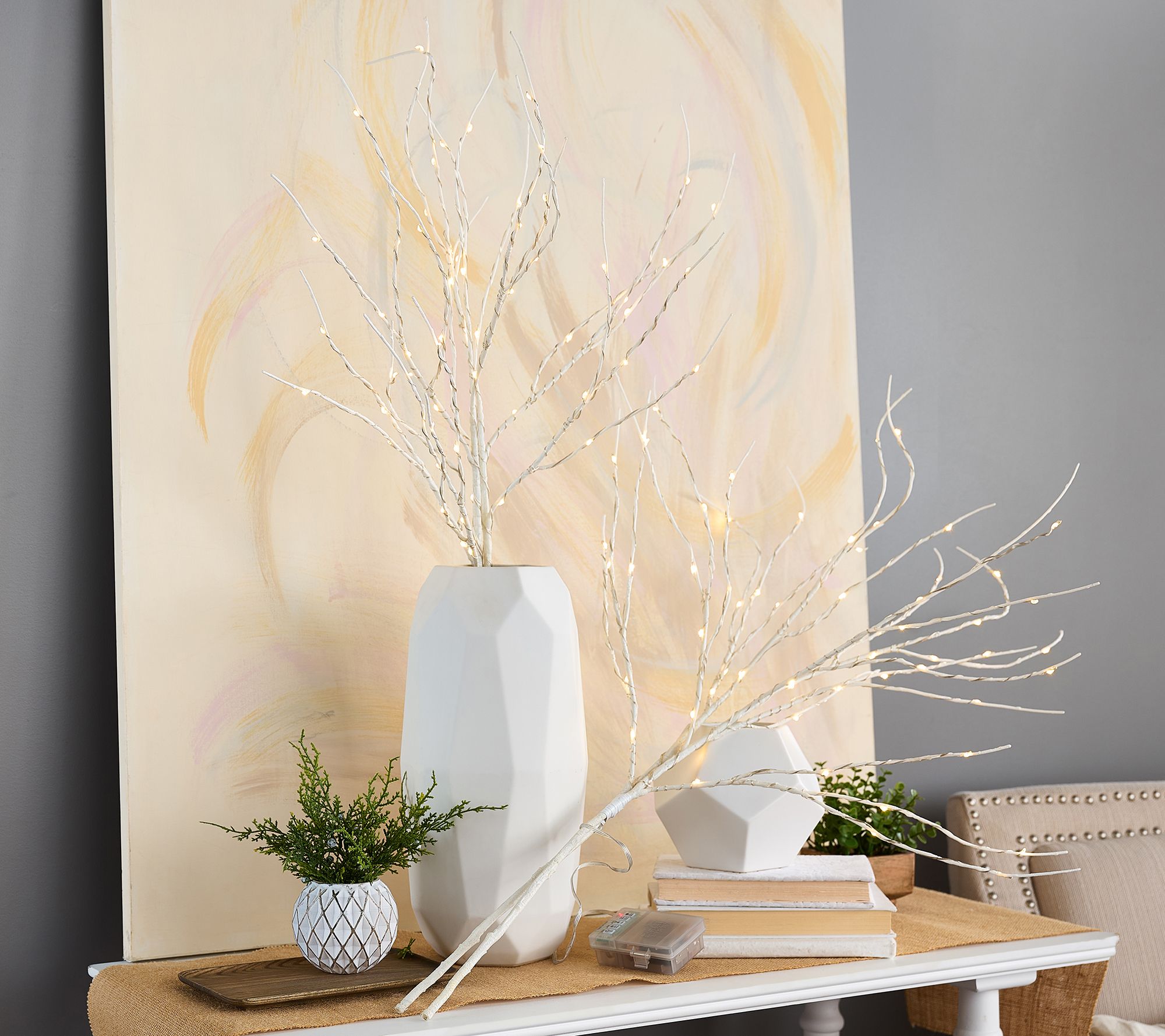 "As Is" Bethlehem Lights (2) 36" Branches w/ Color Flip LEDs