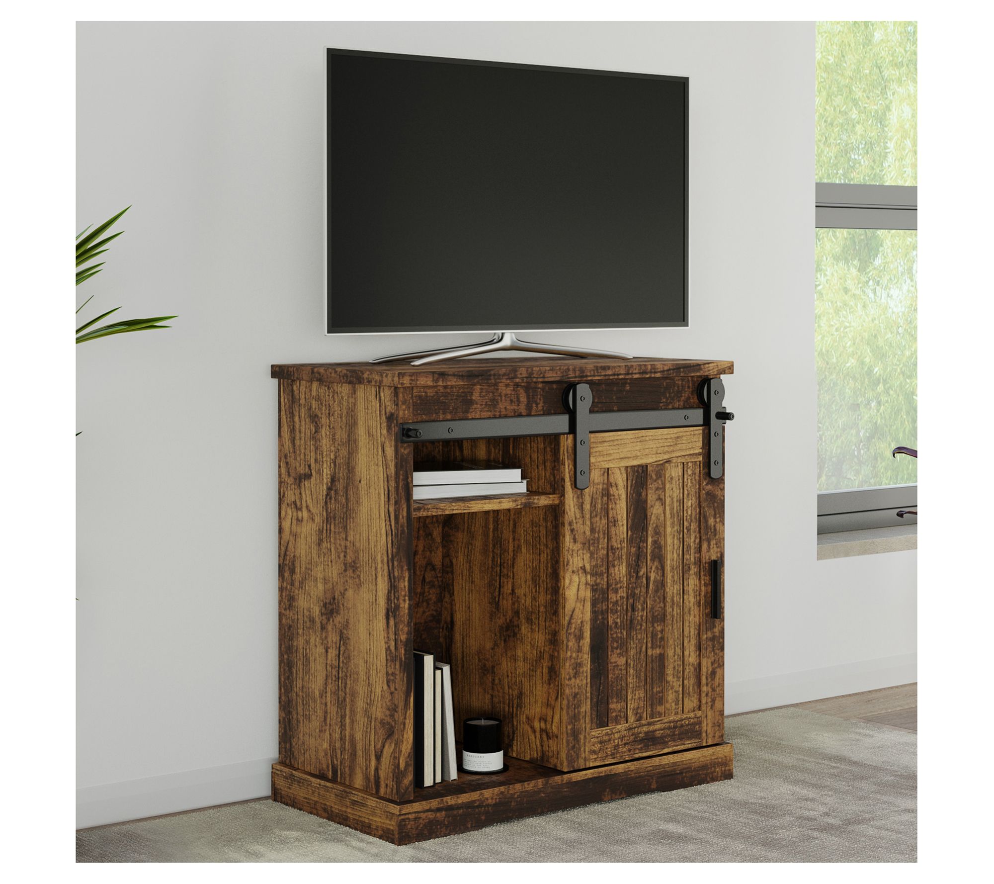 Lavish Home Tall TV Entertainment Center for upto 34" TVs