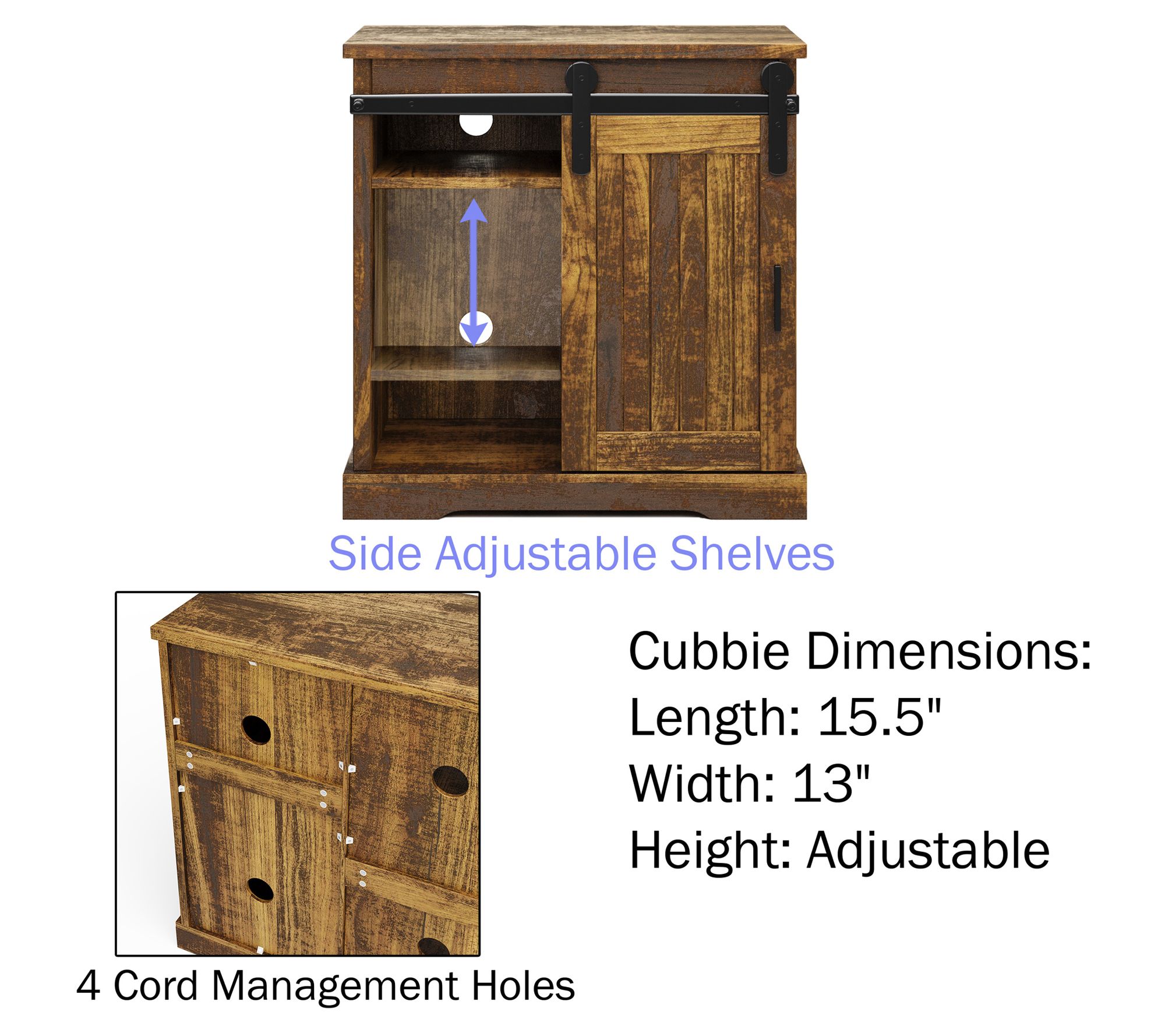 Lavish Home Tall TV Entertainment Center for upto 34" TVs