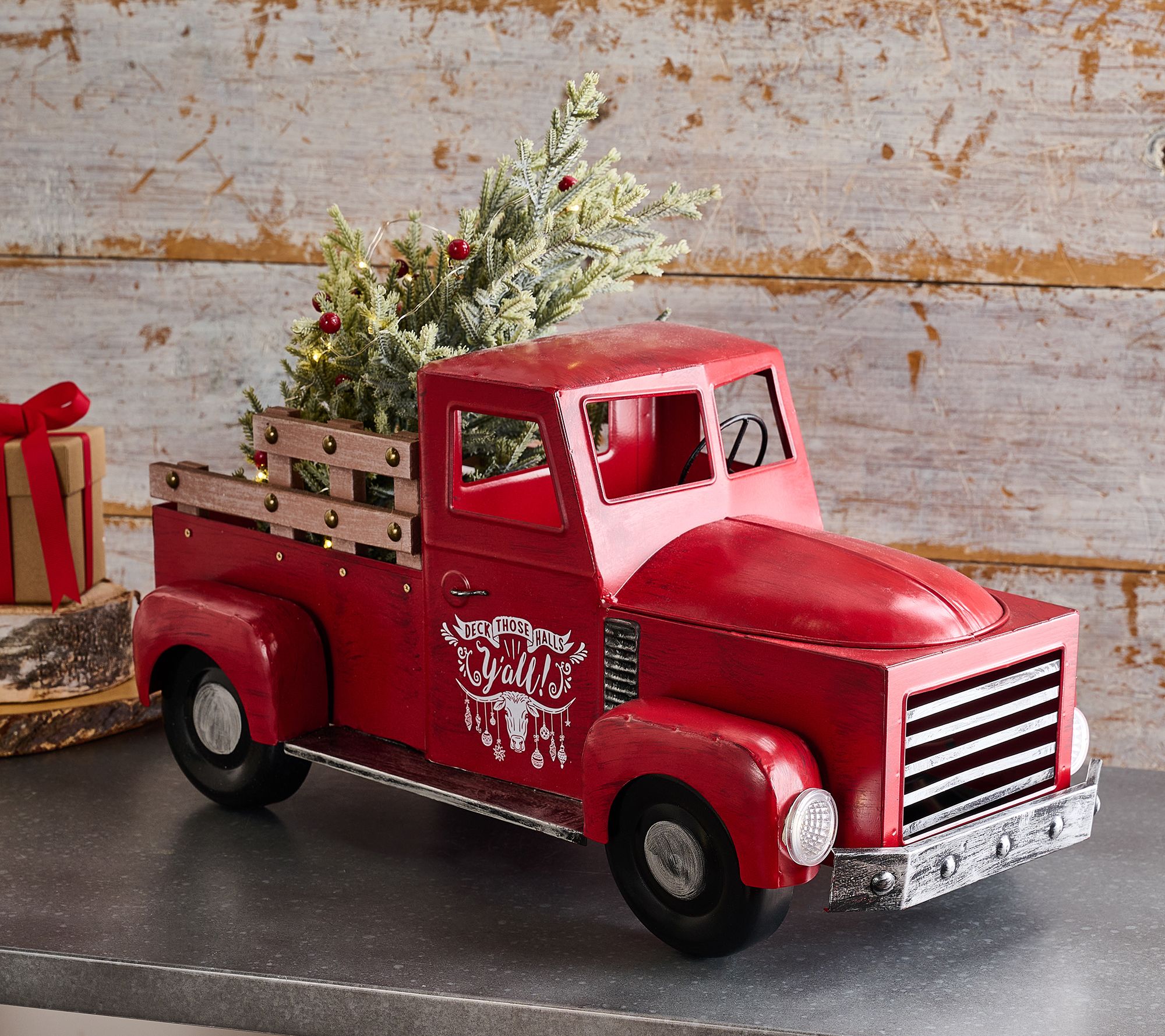 Sister Road by JG Metal Truck with LED Tree and Lights