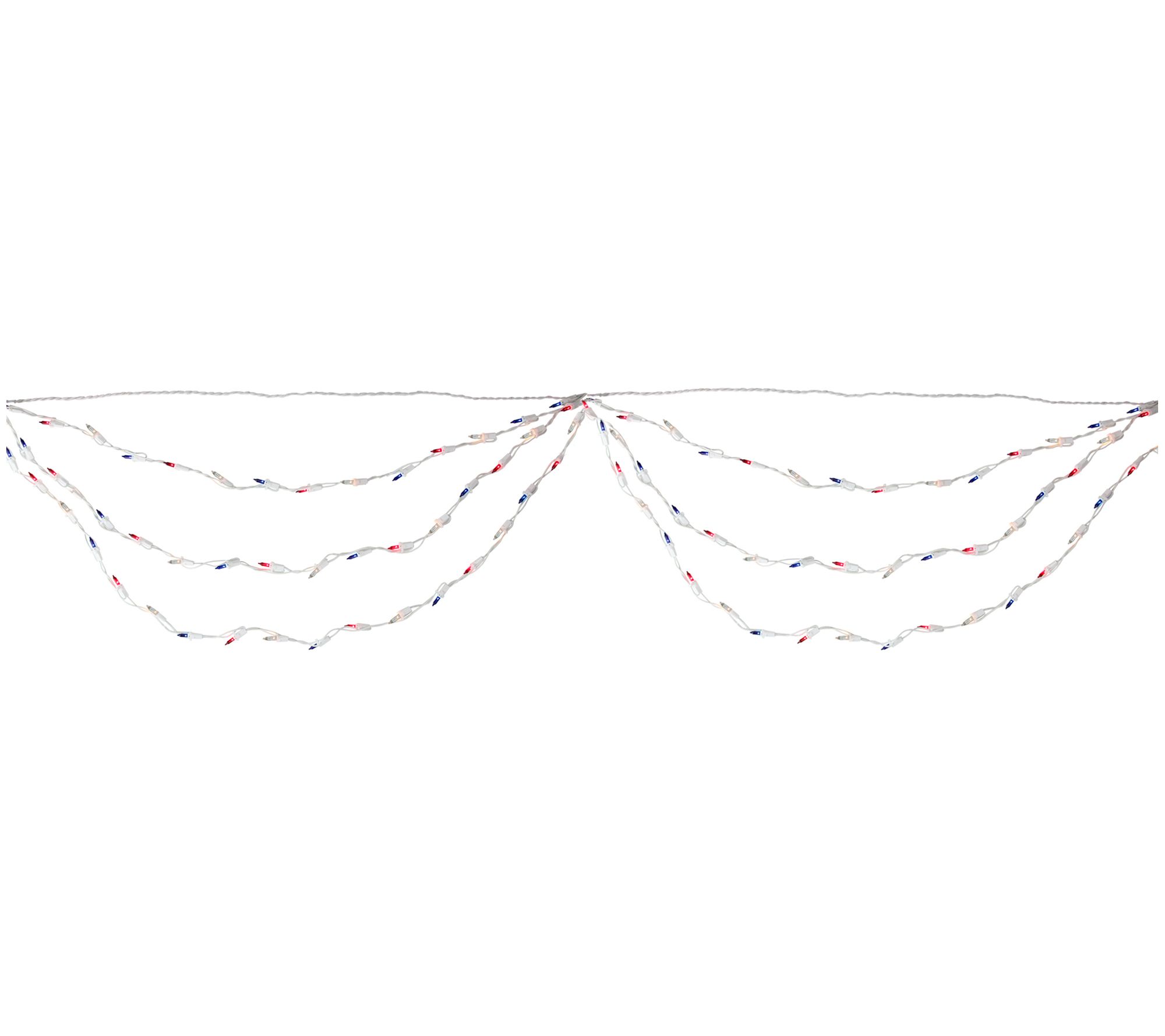 Northlight 6' (100ct) Red/Blue 4th of July Mini Swag Light Set