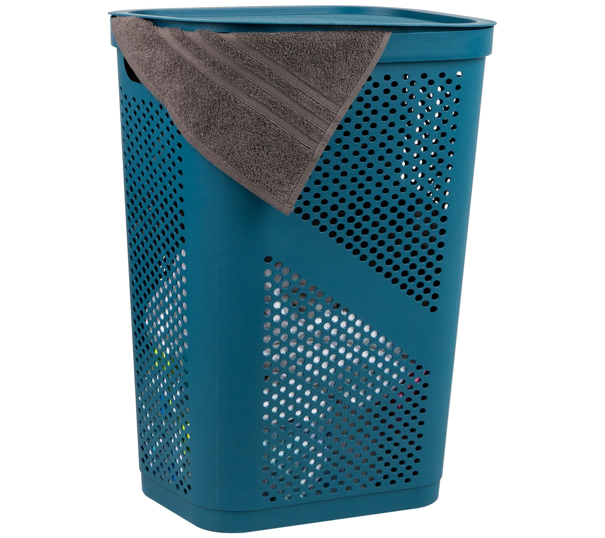 Mind Reader 60L Slim Laundry Hamper/ Basket w/Lid