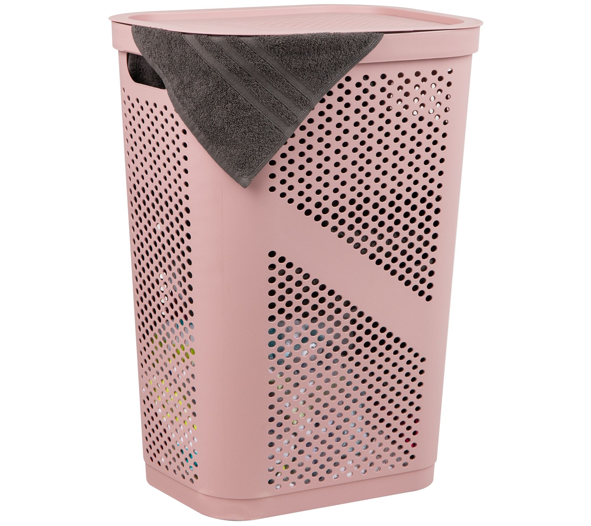 Mind Reader 60L Slim Laundry Hamper/ Basket w/Lid