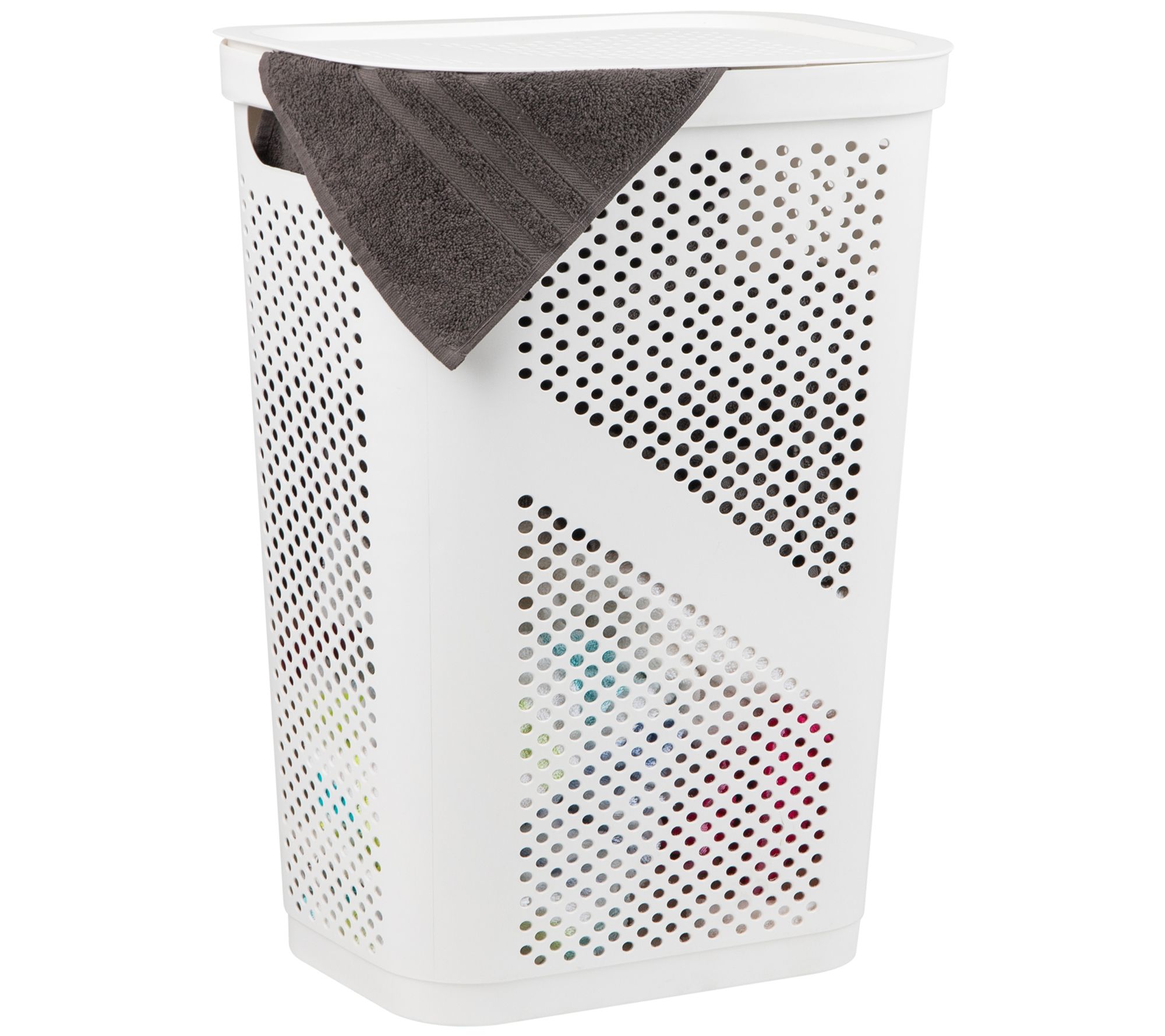 Mind Reader 60L Slim Laundry Hamper/ Basket w/Lid