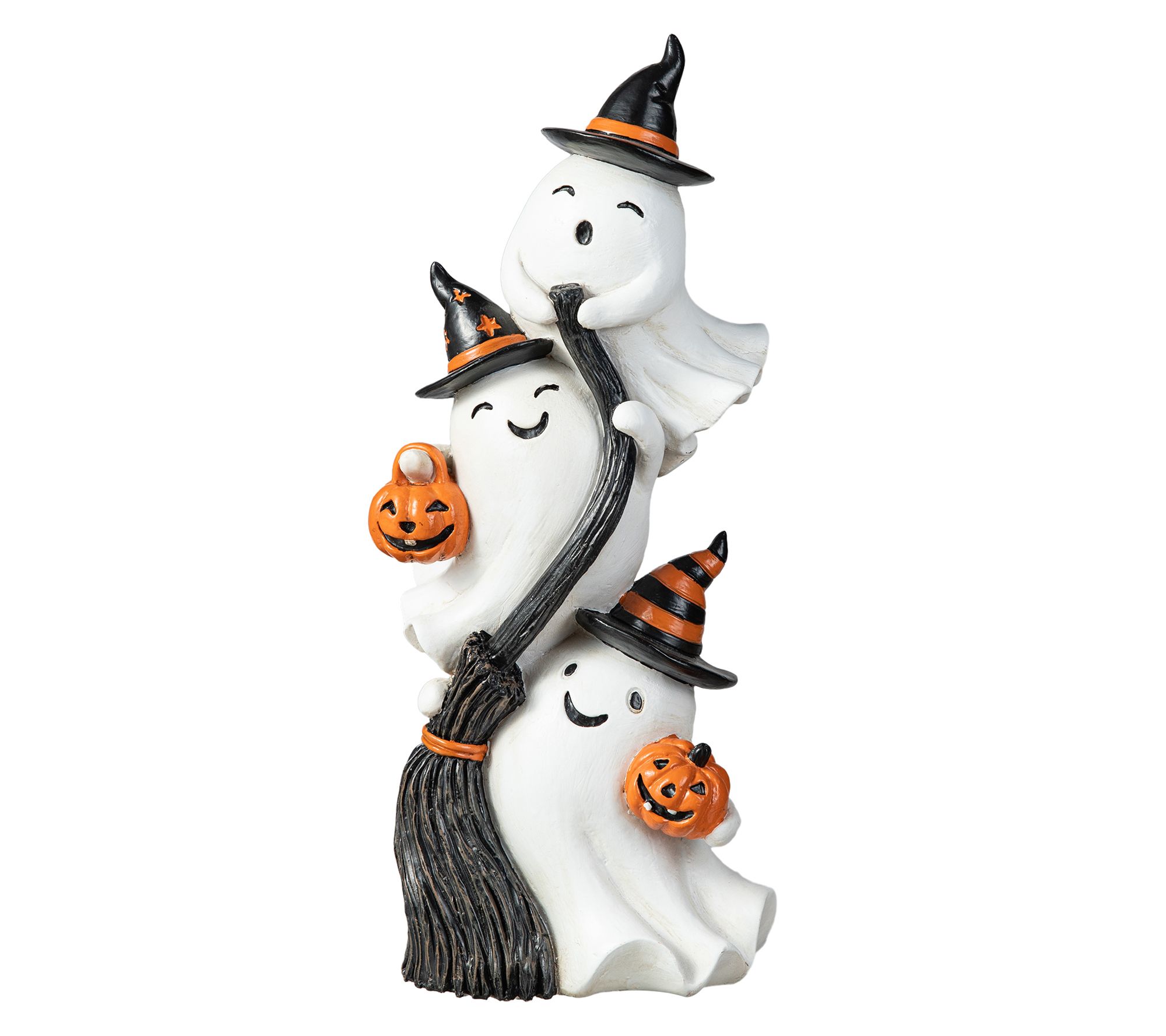Glitzhome 13.00''H Halloween Stacked Ghost Table Decor