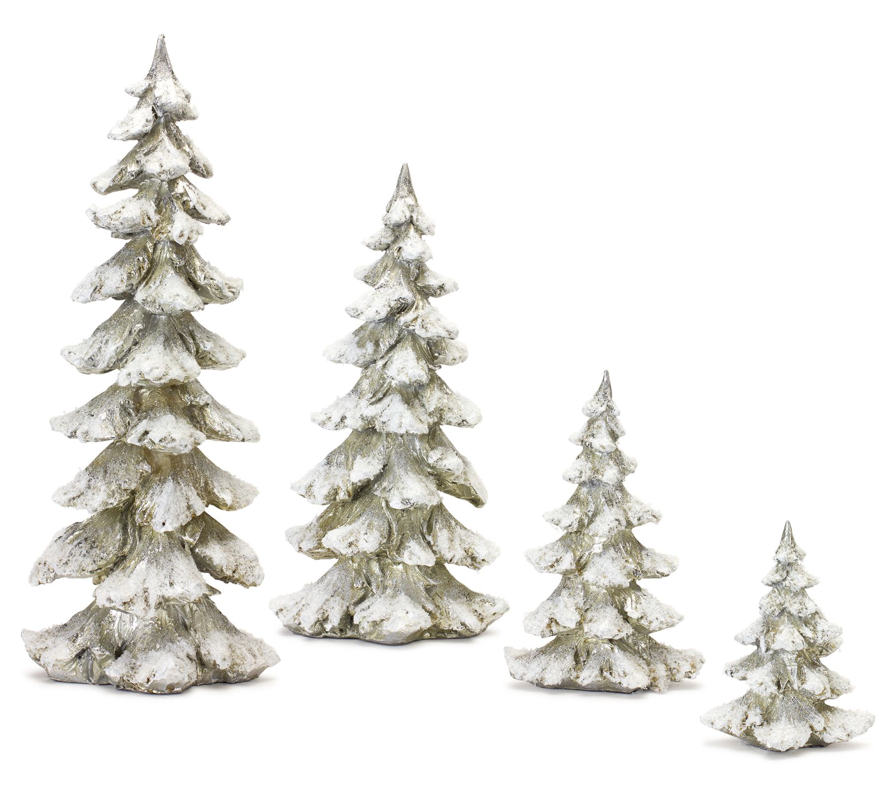 Melrose Frosted Pine Tree (Set of 4)