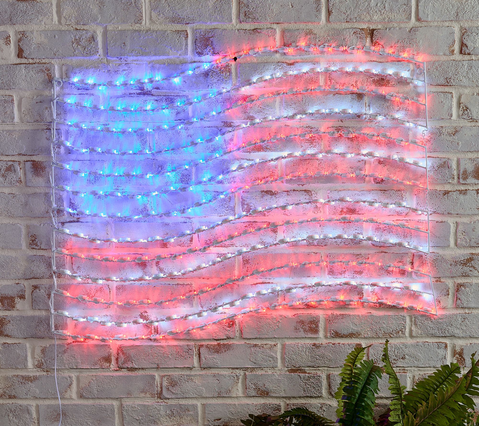 Bethlehem Lights 36" Illuminated Indoor/Outdoor American Flag