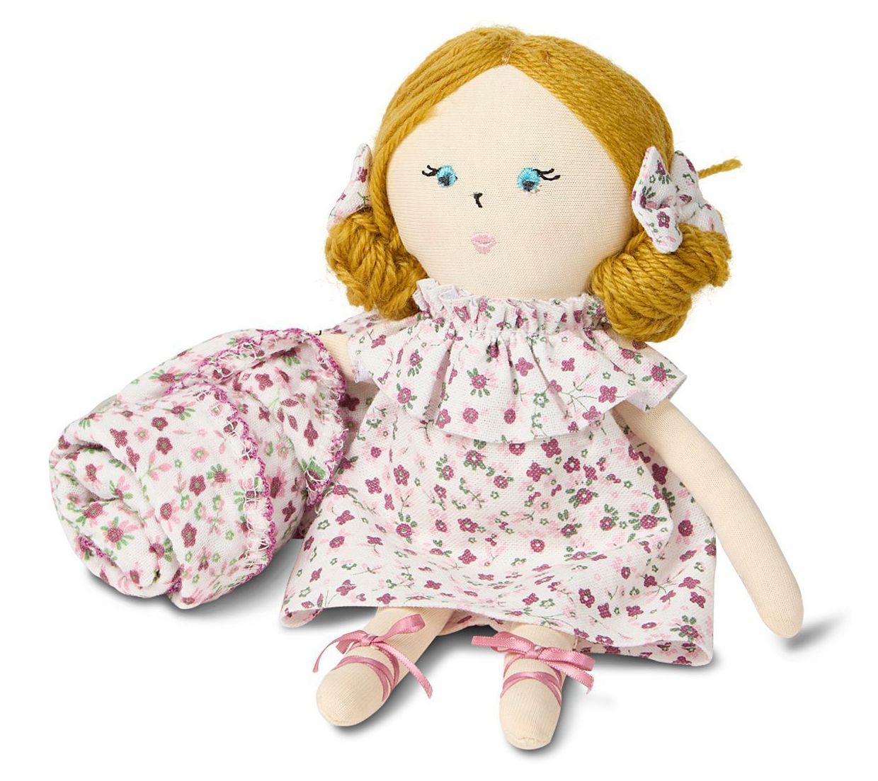 MiniMoi "Luna" Mini Rag Doll and Security Blanket Set