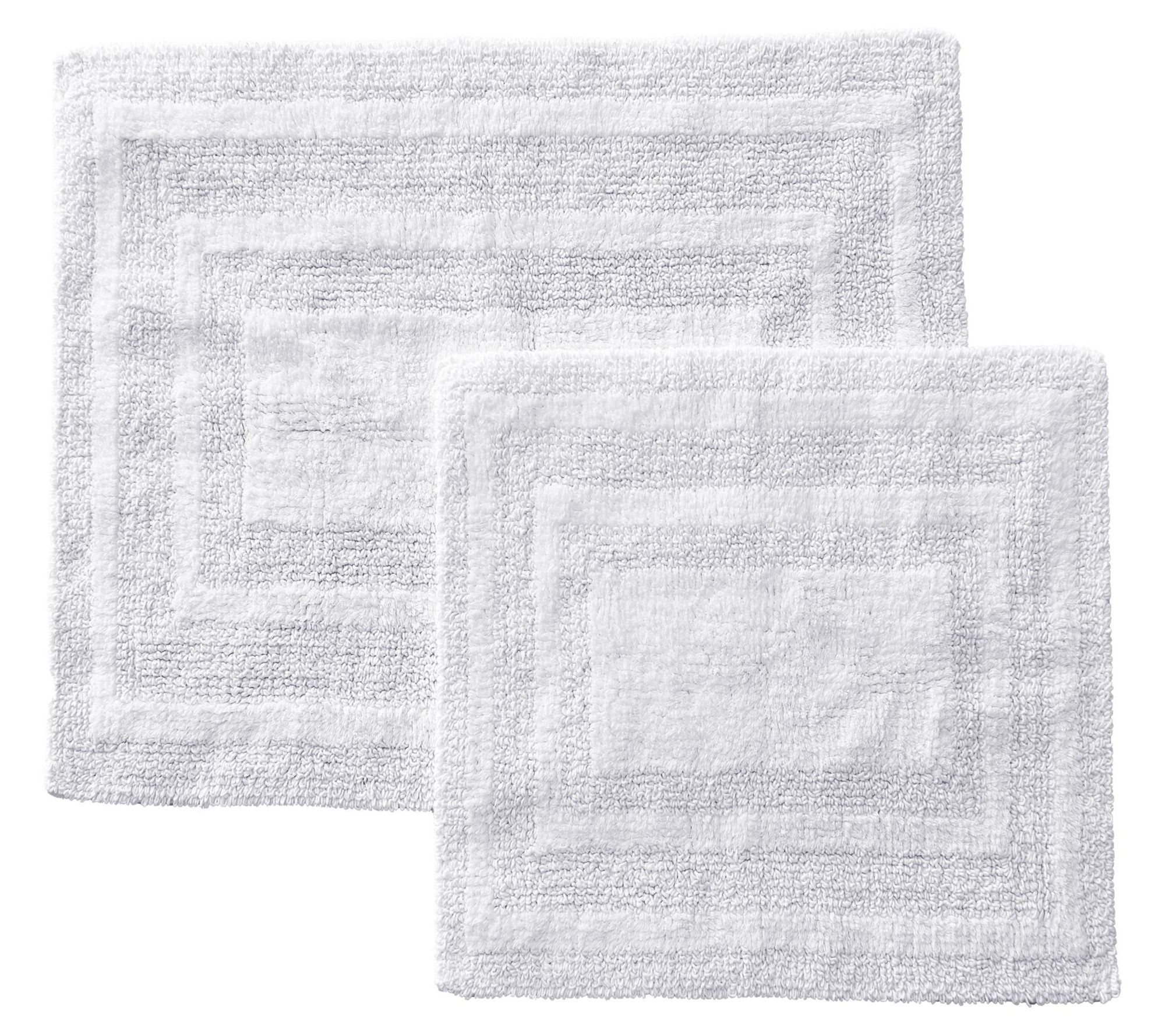 Eddie Bauer Logan Reversible White Bath Rug Set
