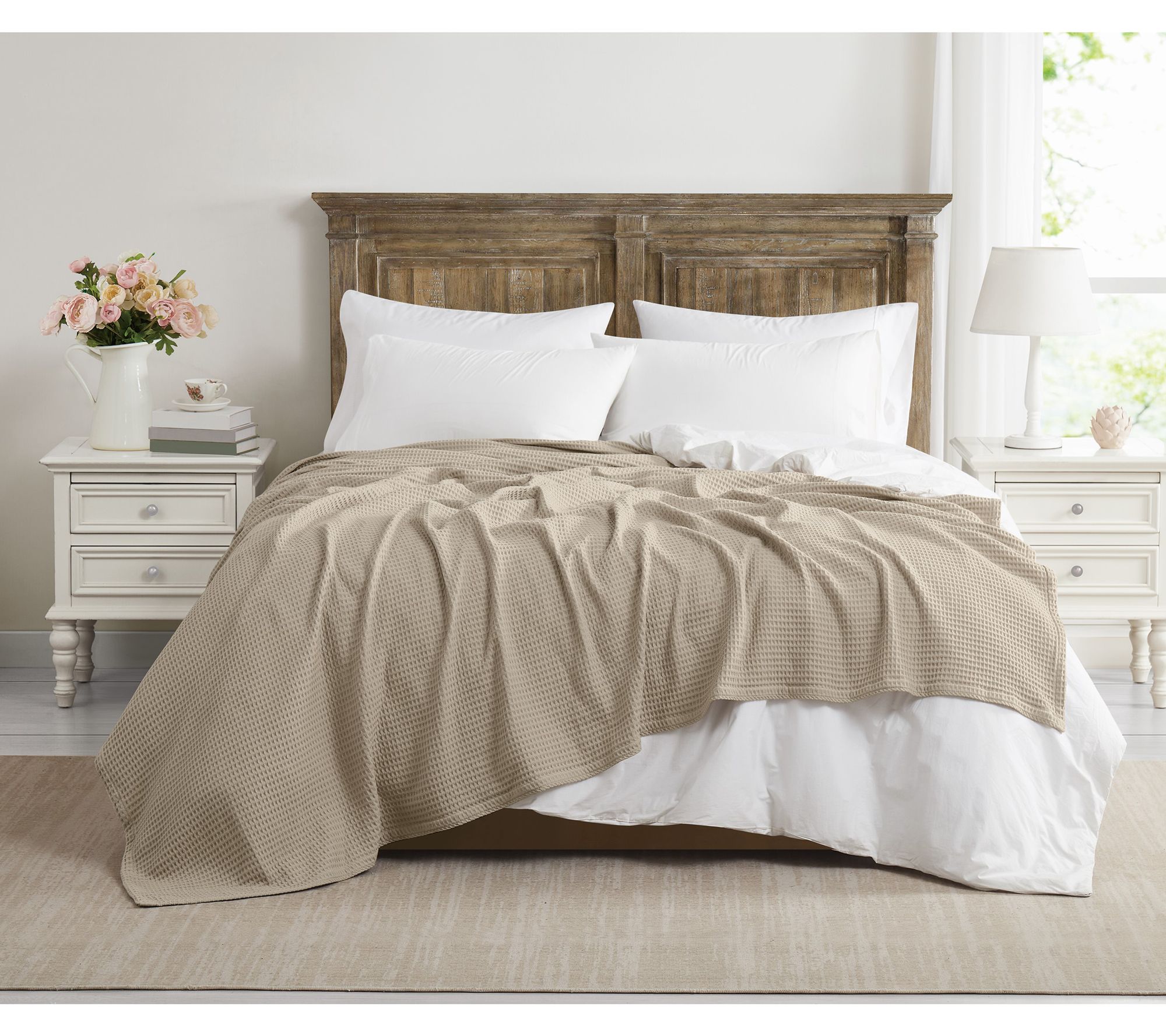 The Farmhouse by Rachel Ashwell Cotton Waffle K ing Blanket