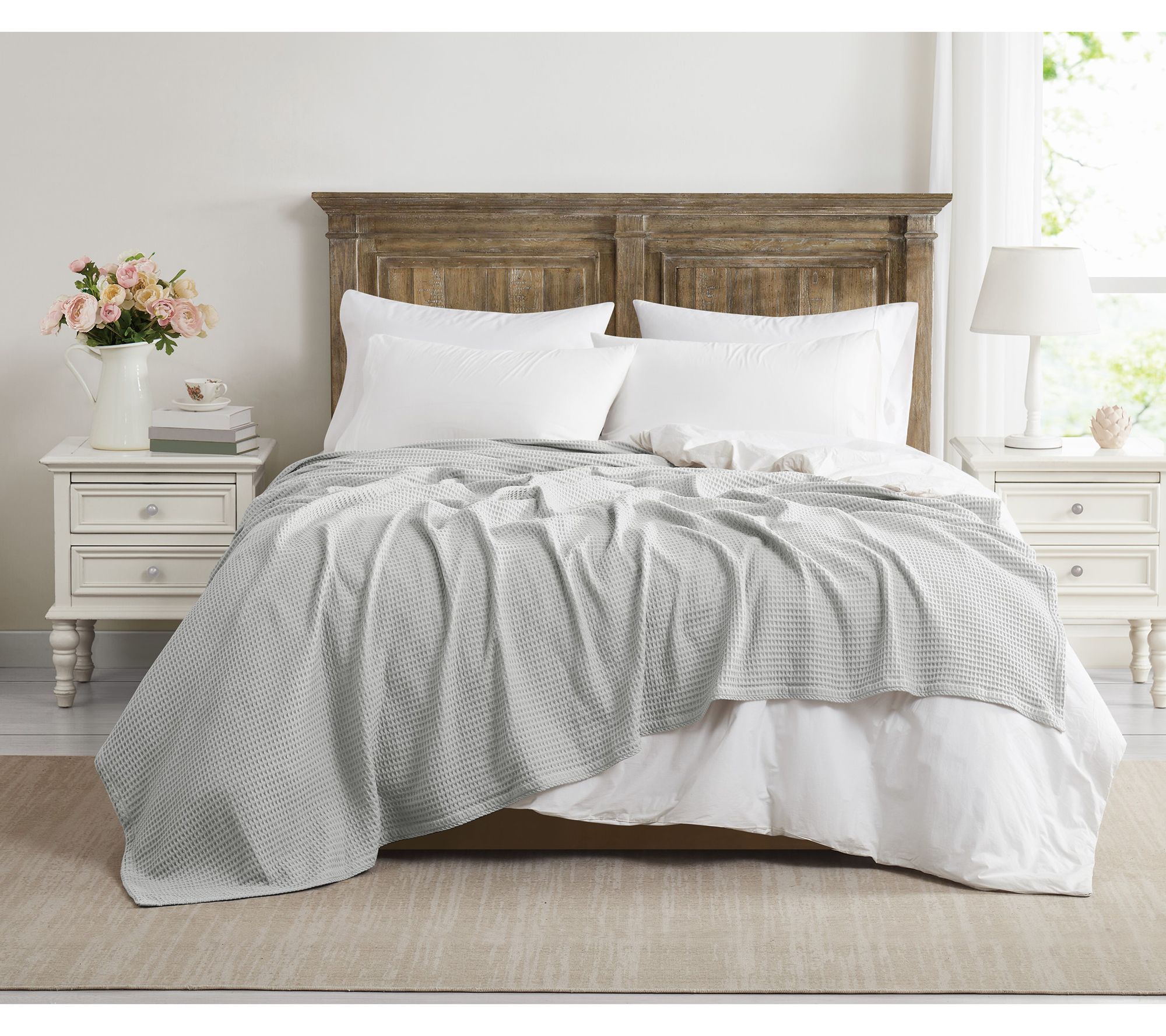 The Farmhouse by Rachel Ashwell Cotton Waffle King Blanket