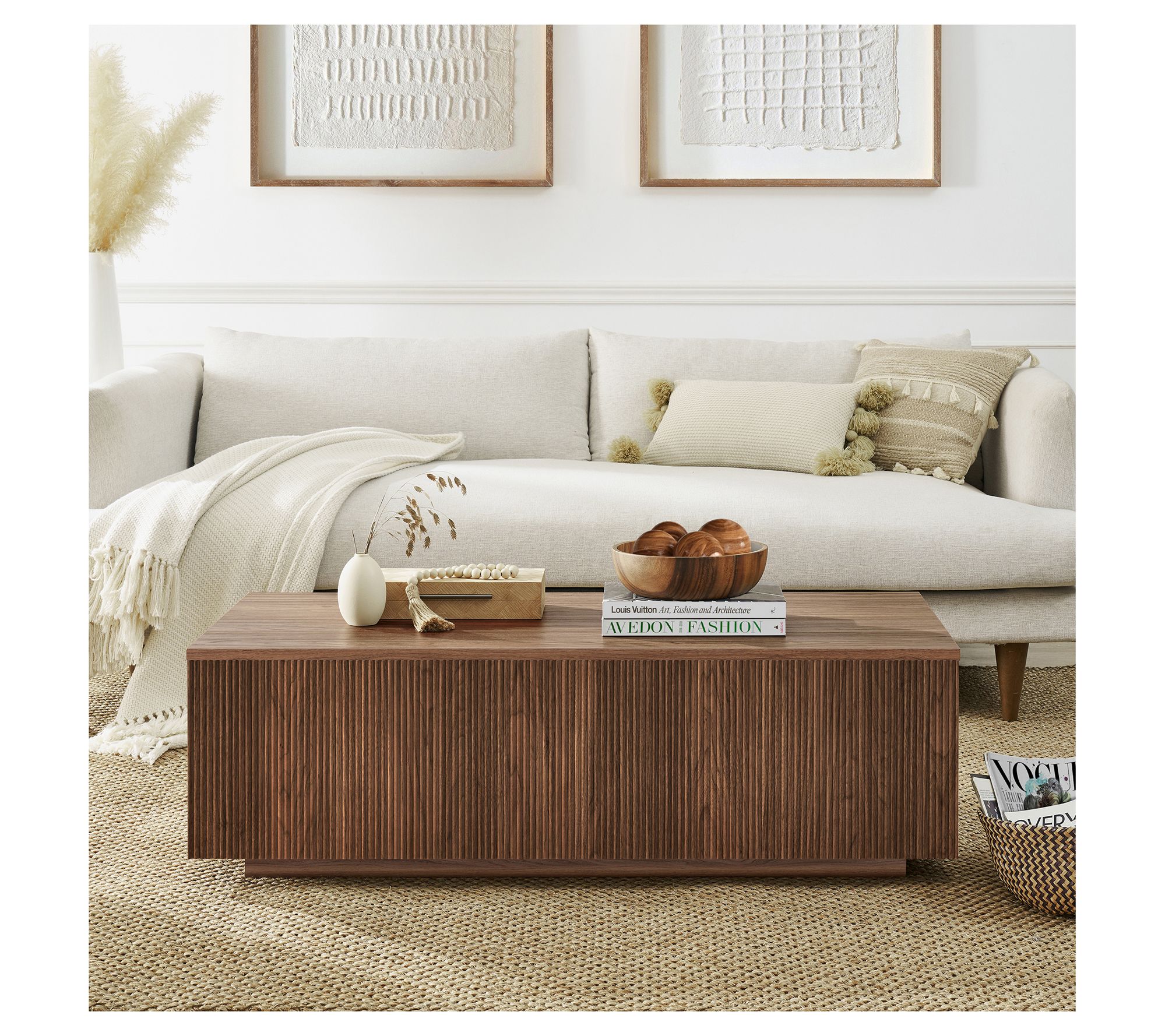 Hudson&Canal Reyes 48" Wide Rectangular CoffeeTable