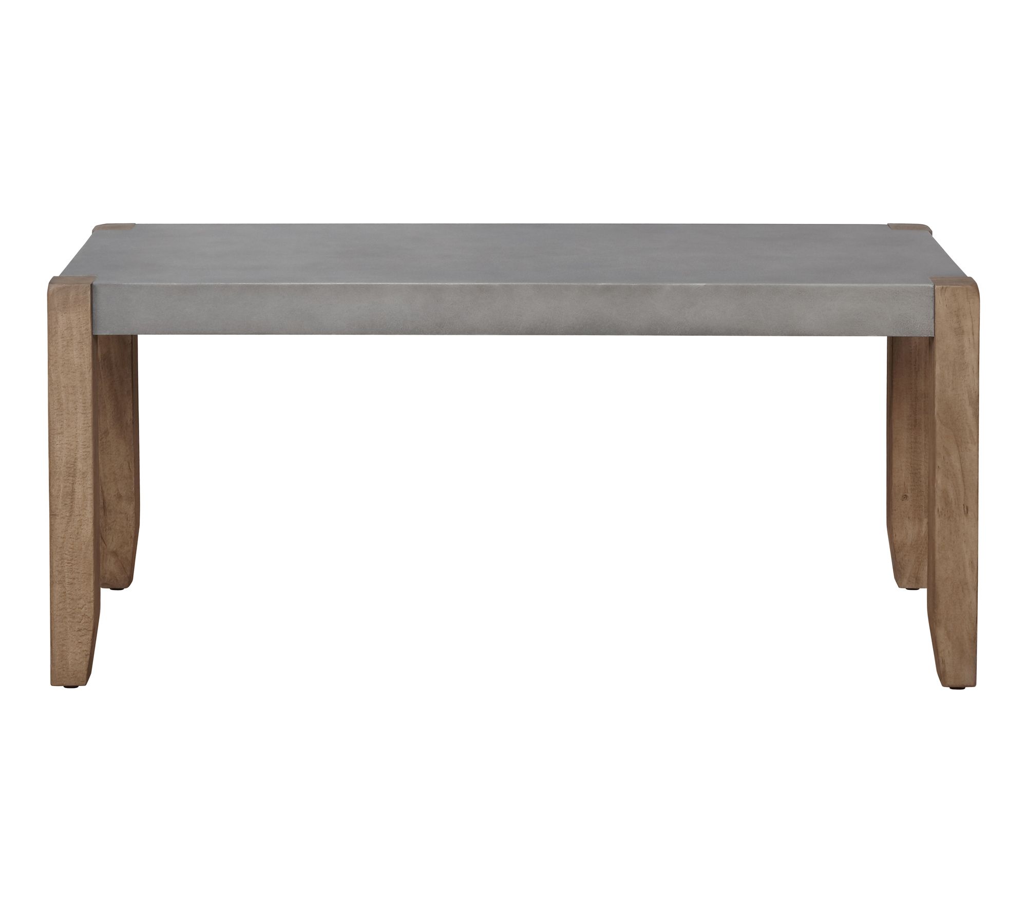 Alaterre Furniture Newport 40" Bench with FauxConcrete Seat