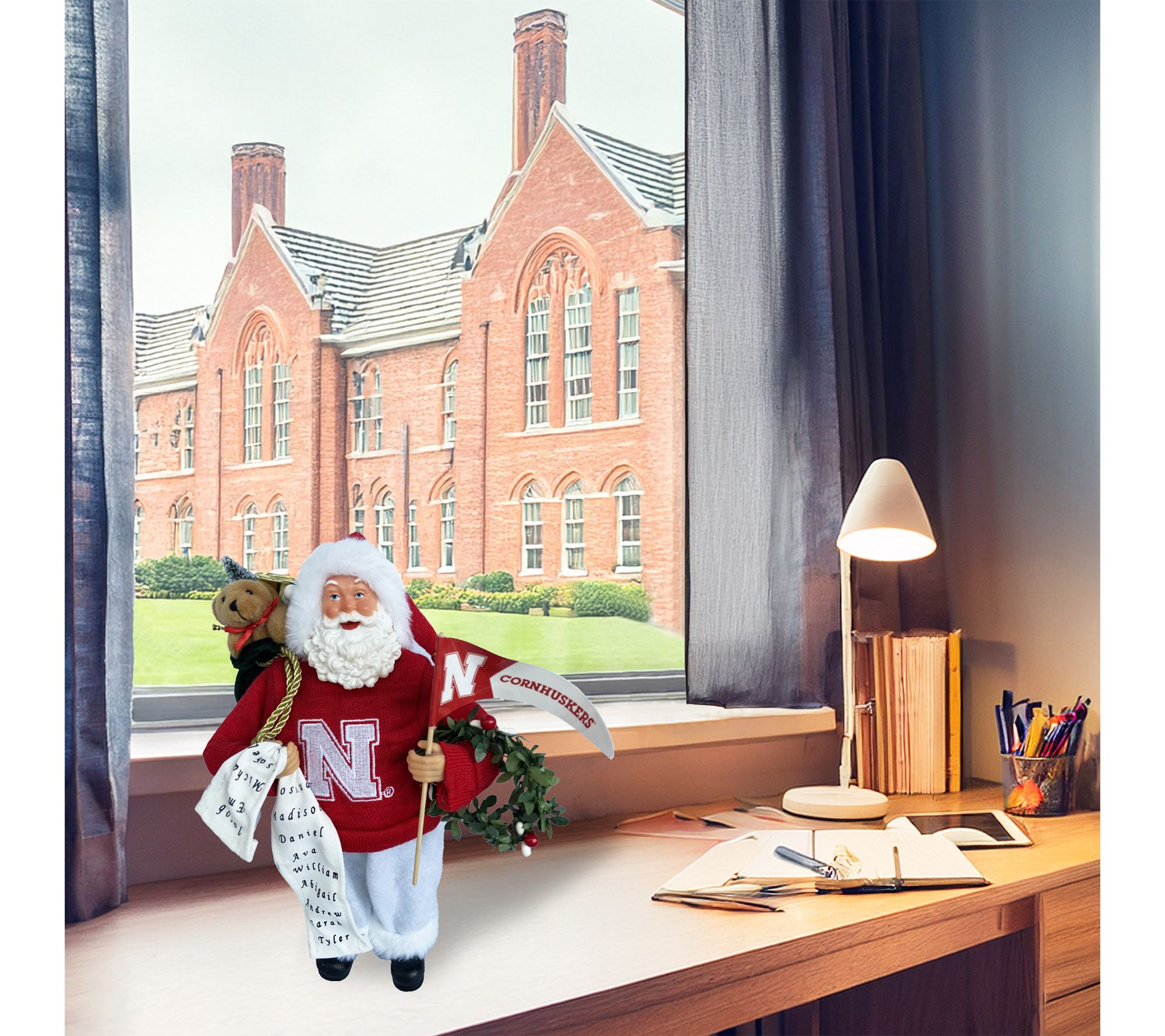 Santa's Workshop 12" NCAA Collegiate Proud Santa v2