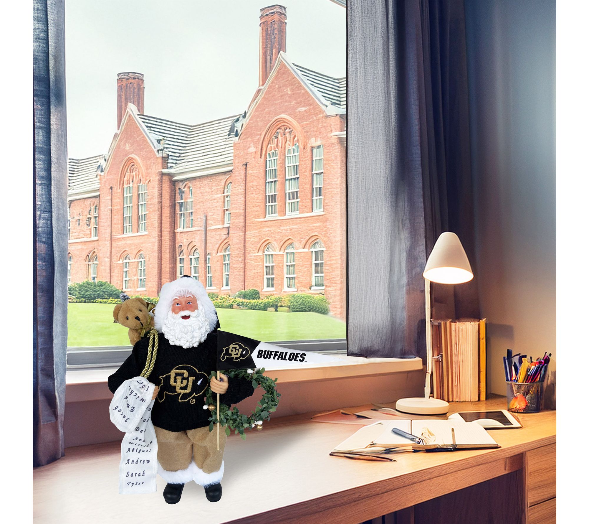 Santa's Workshop 12" NCAA Collegiate Proud Santa v2