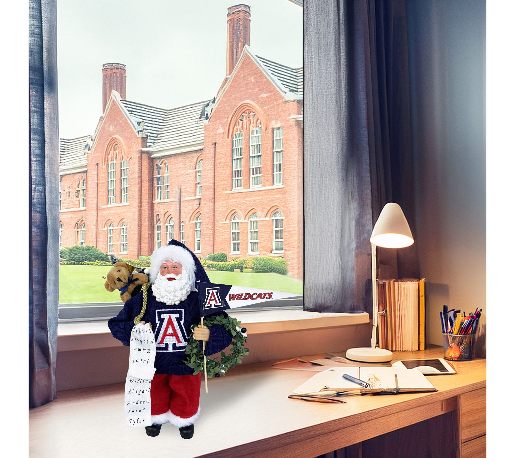 Santa's Workshop 12" NCAA Collegiate Proud Santa v2