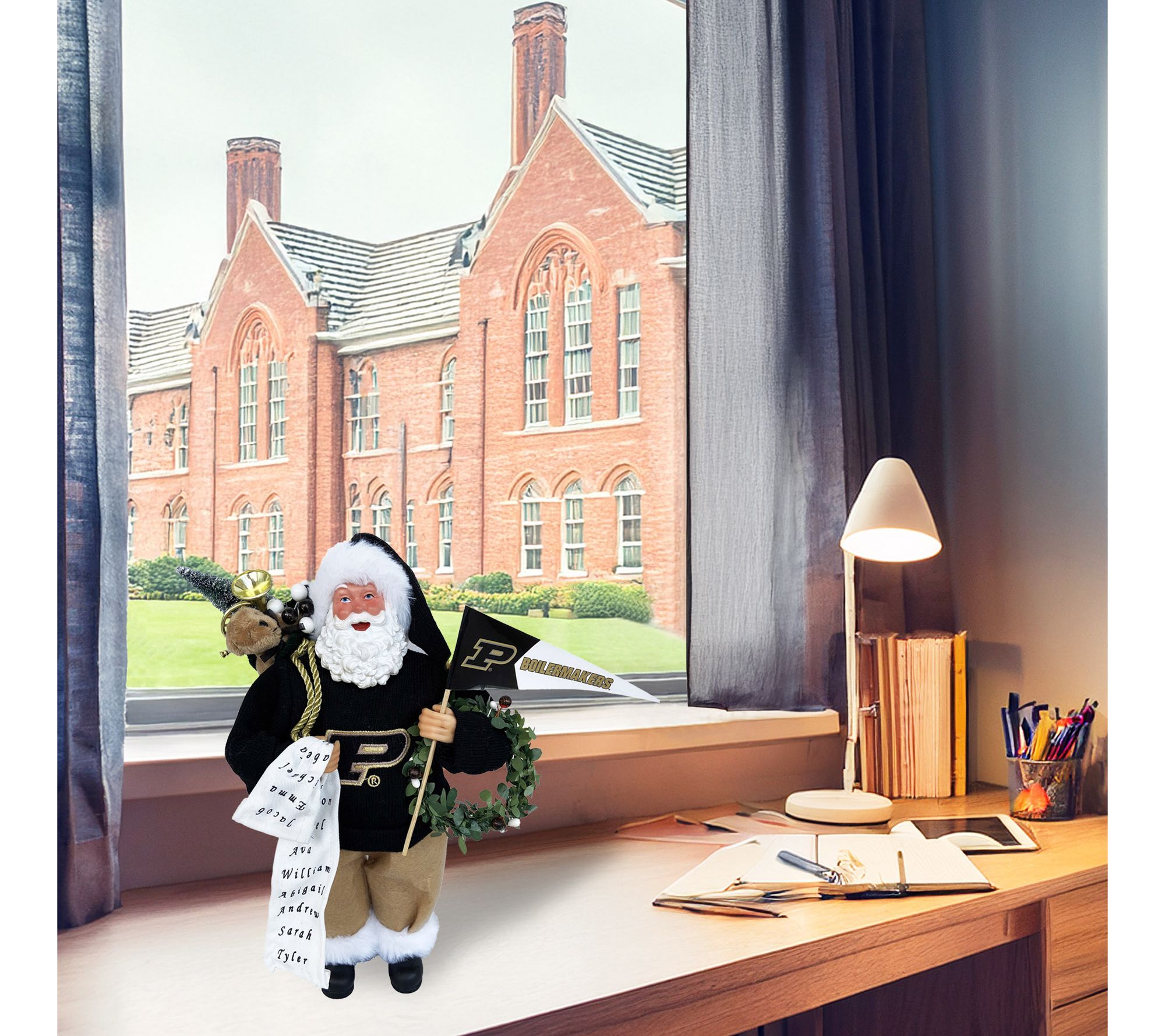 Santa's Workshop 12" NCAA Collegiate Proud Santa v2