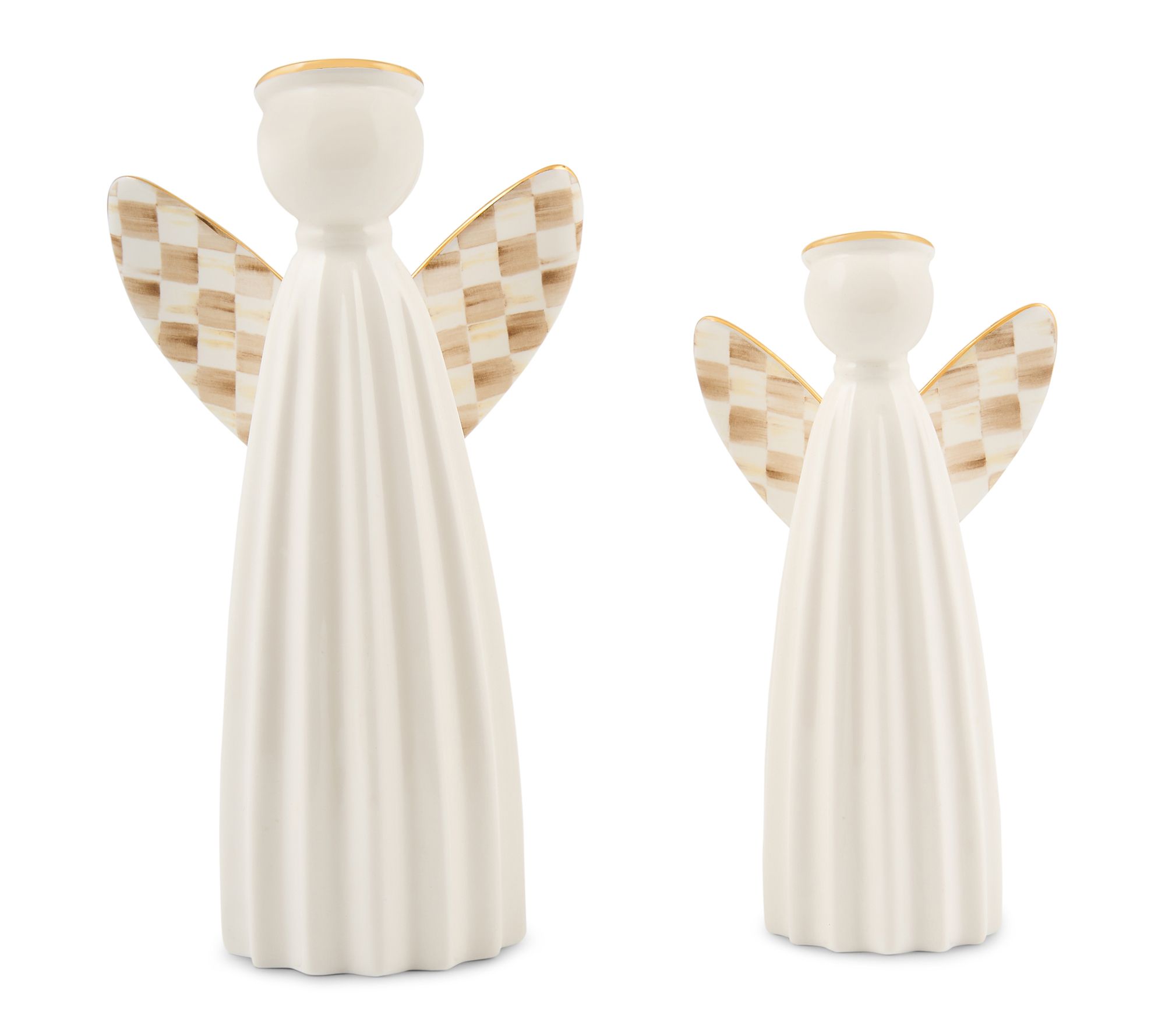 MacKenzie- Childs Set of 2 Illuminated Angels