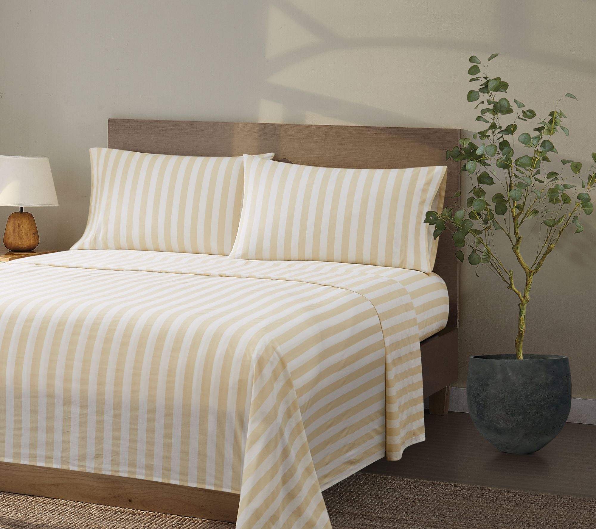 Brooklyn Loom Levi Stripe Twin XL 3 Piece Sheet  Set