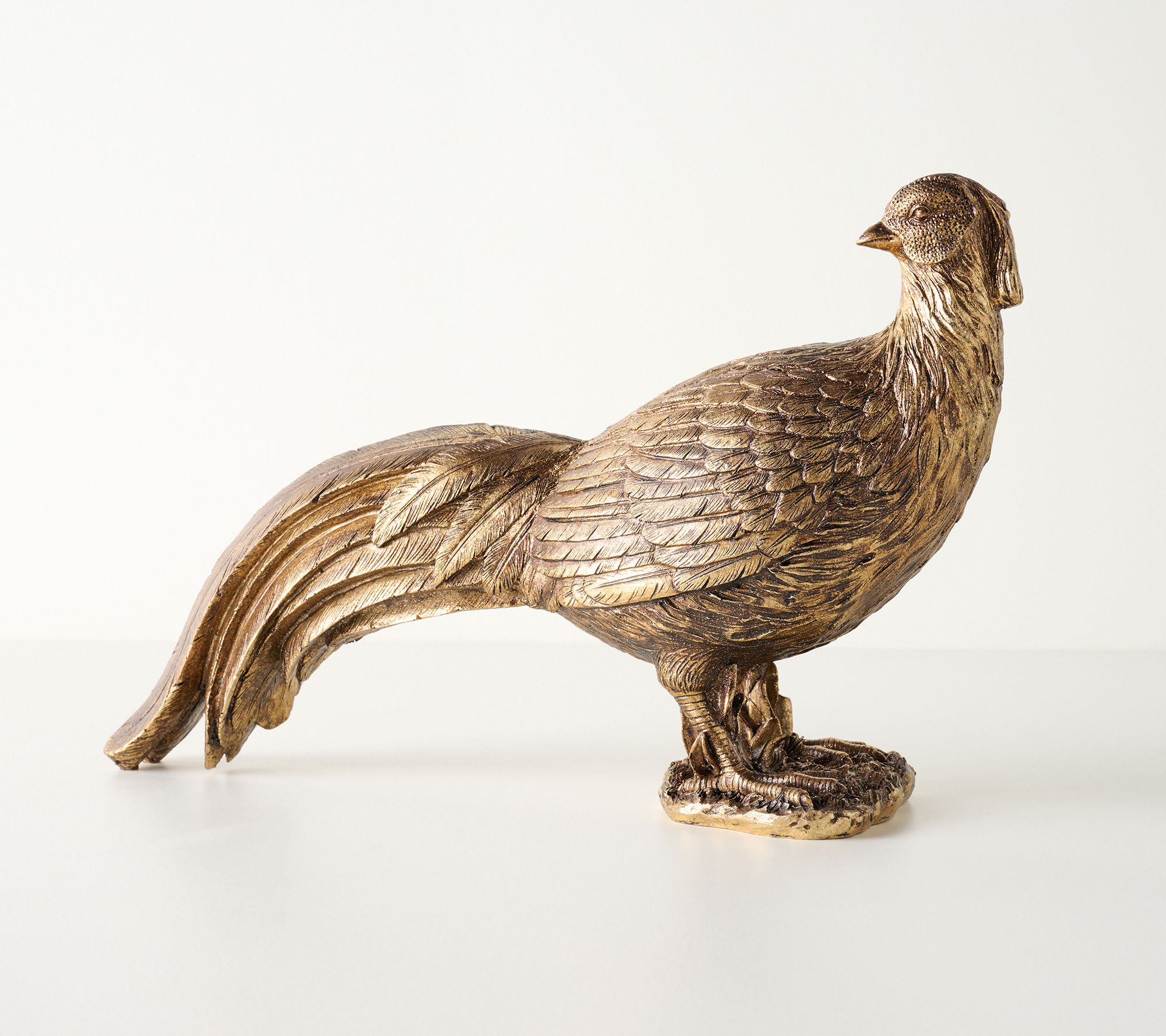  Antique Gold Pheasant Figure by Valerie