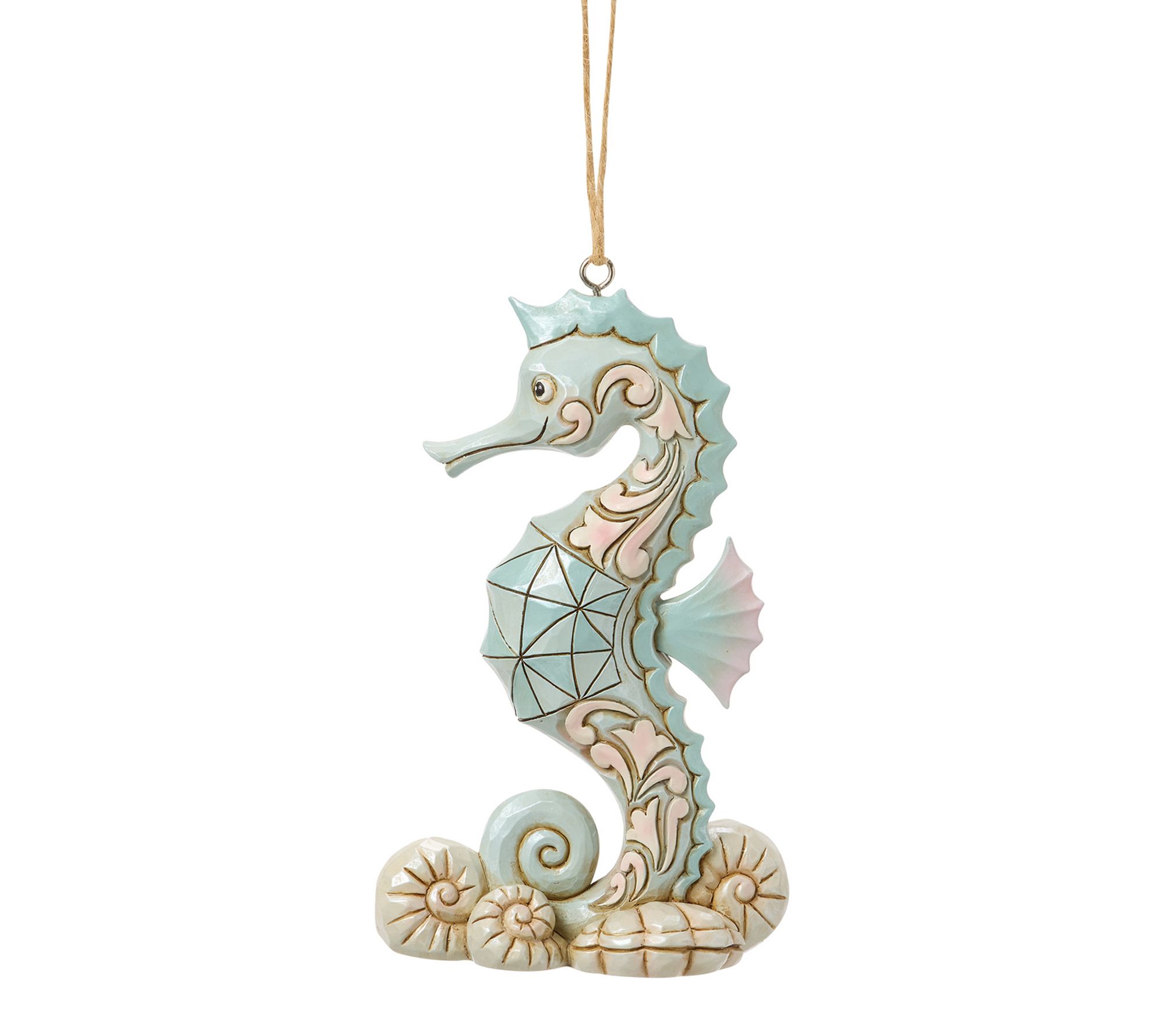 Jim Shore Heartwood Creek Sea Horse Hanging Christmas Ornament