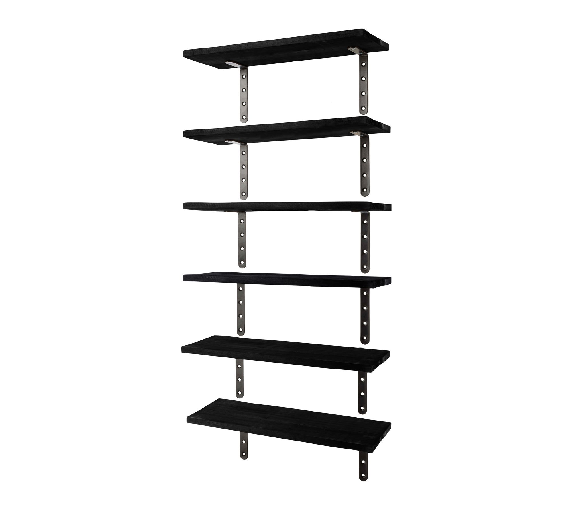 Lavish Home Floating Shelves Set of 6 Wood Floating Shelves