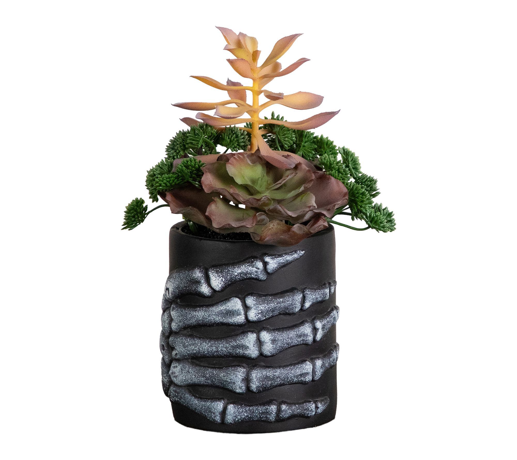 9-in Garden in Skeleton Hand Planter by Nearly Natural