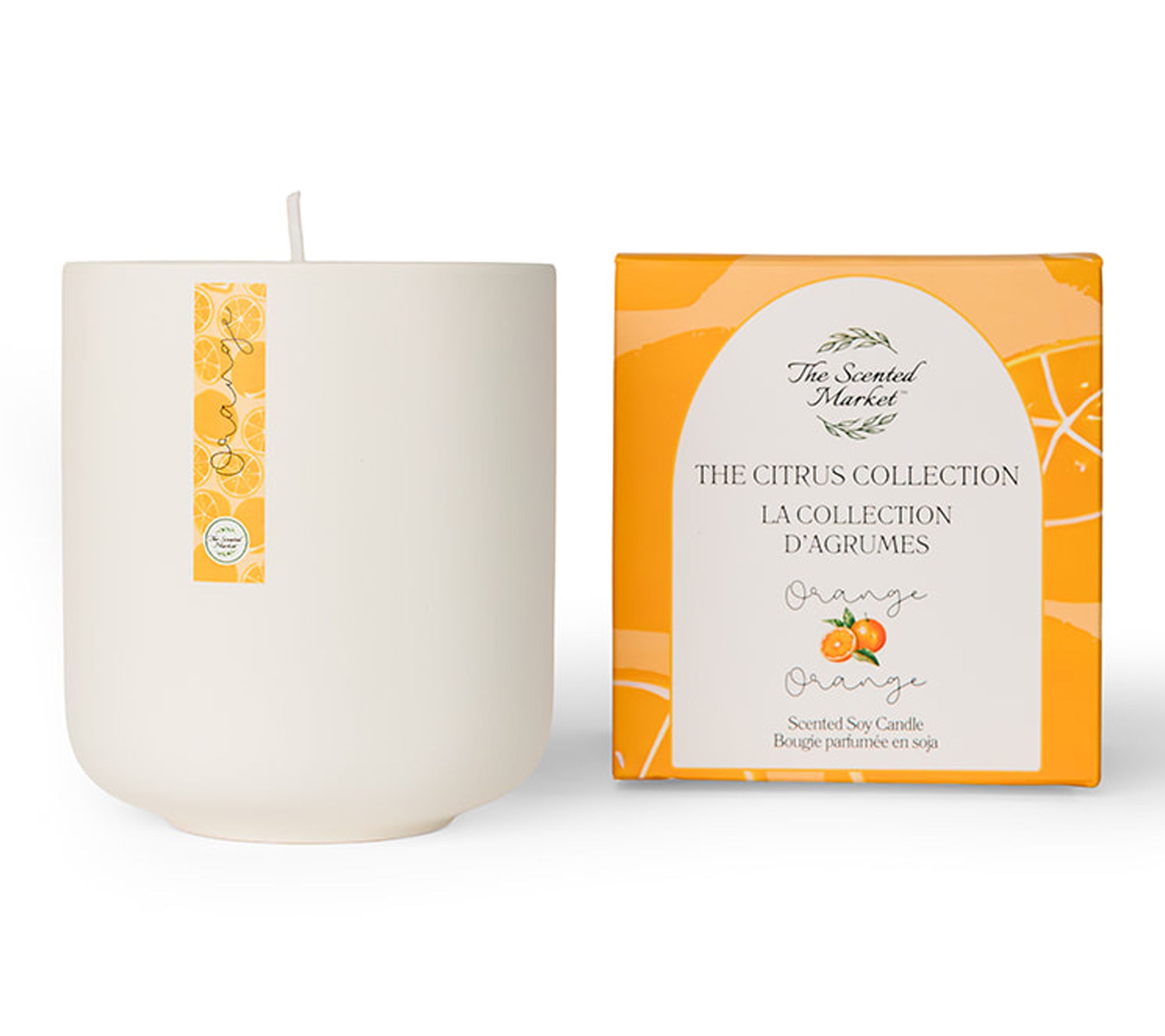 The Scented Market Citrus Scented Soy Candles w/ 60 Hour Burn