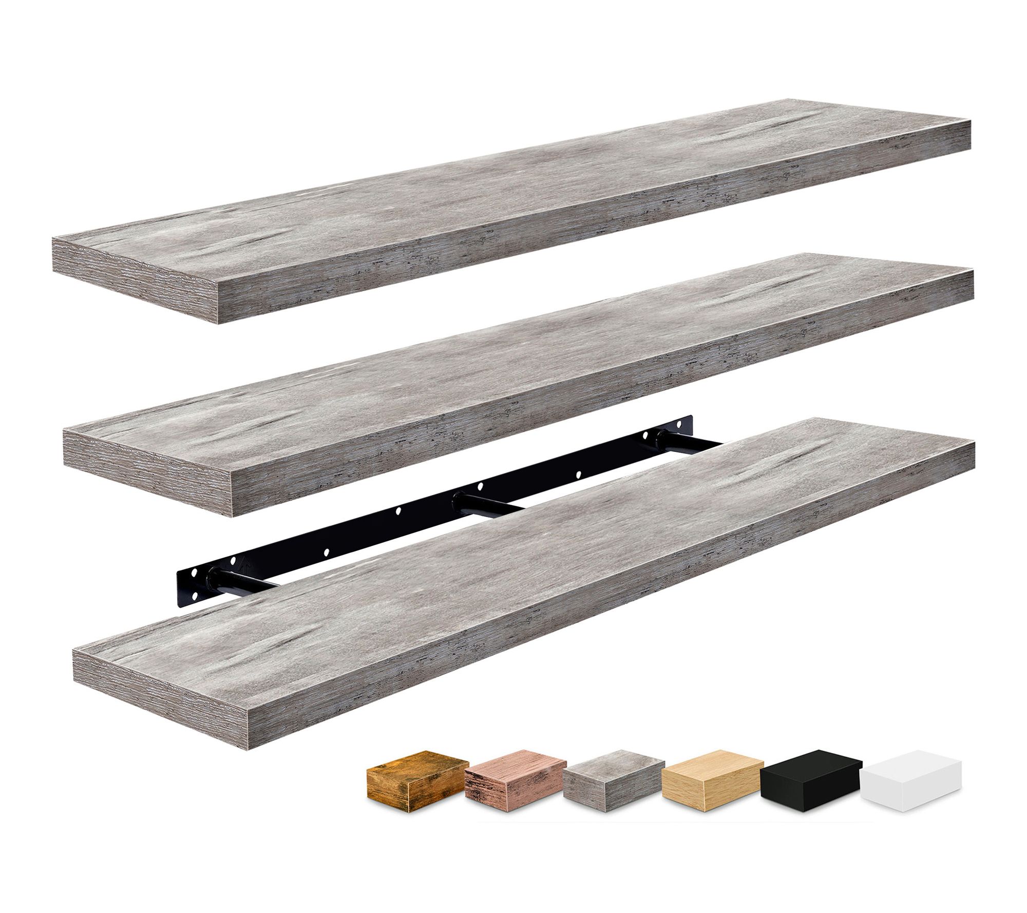 Sorbus Floating Shelves for Wall, 55" Extra Long Shelves, 3 Pc