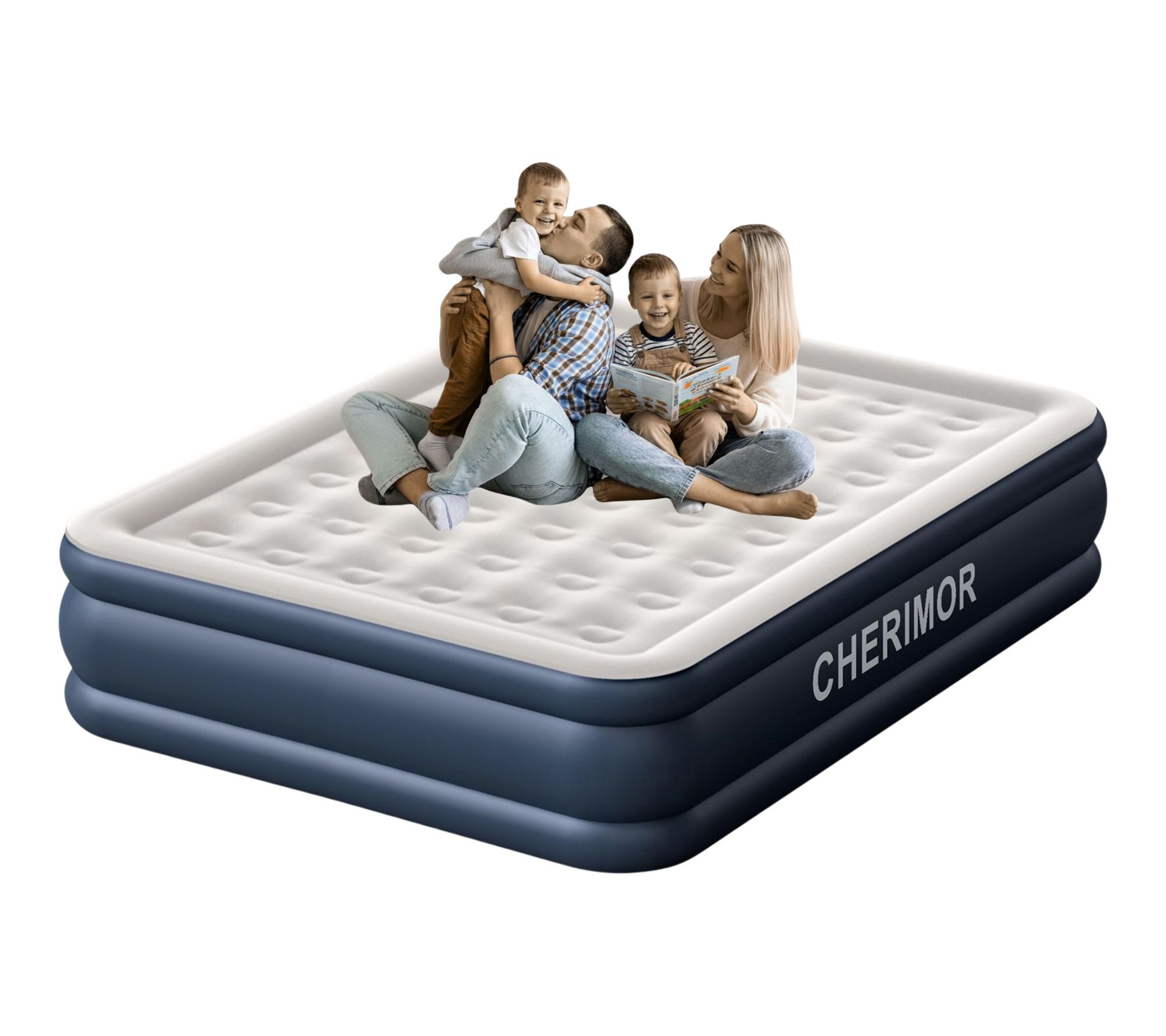 Teamson Select 18" King Air Mattress with Built-in Pump