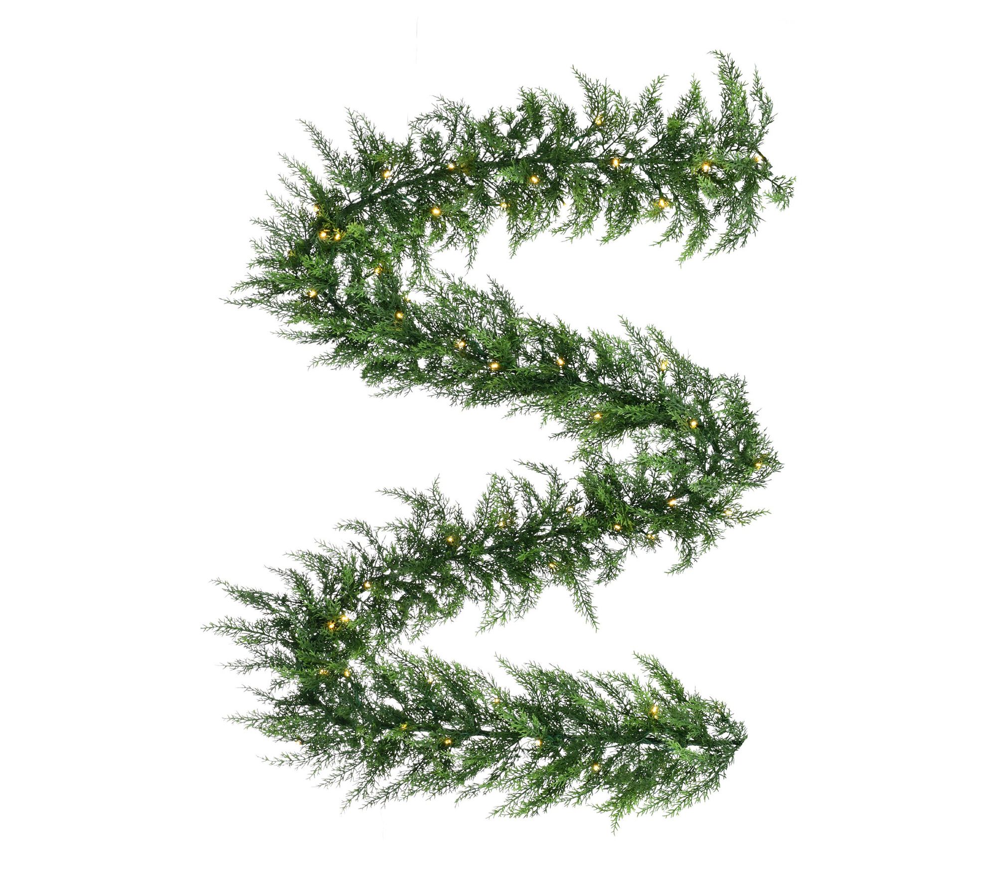 Fraser Hill Farm 9-Ft. Pre -Lit Artificial Christmas Garland