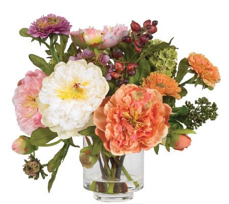Peony Arrangement by Nearly Natural
